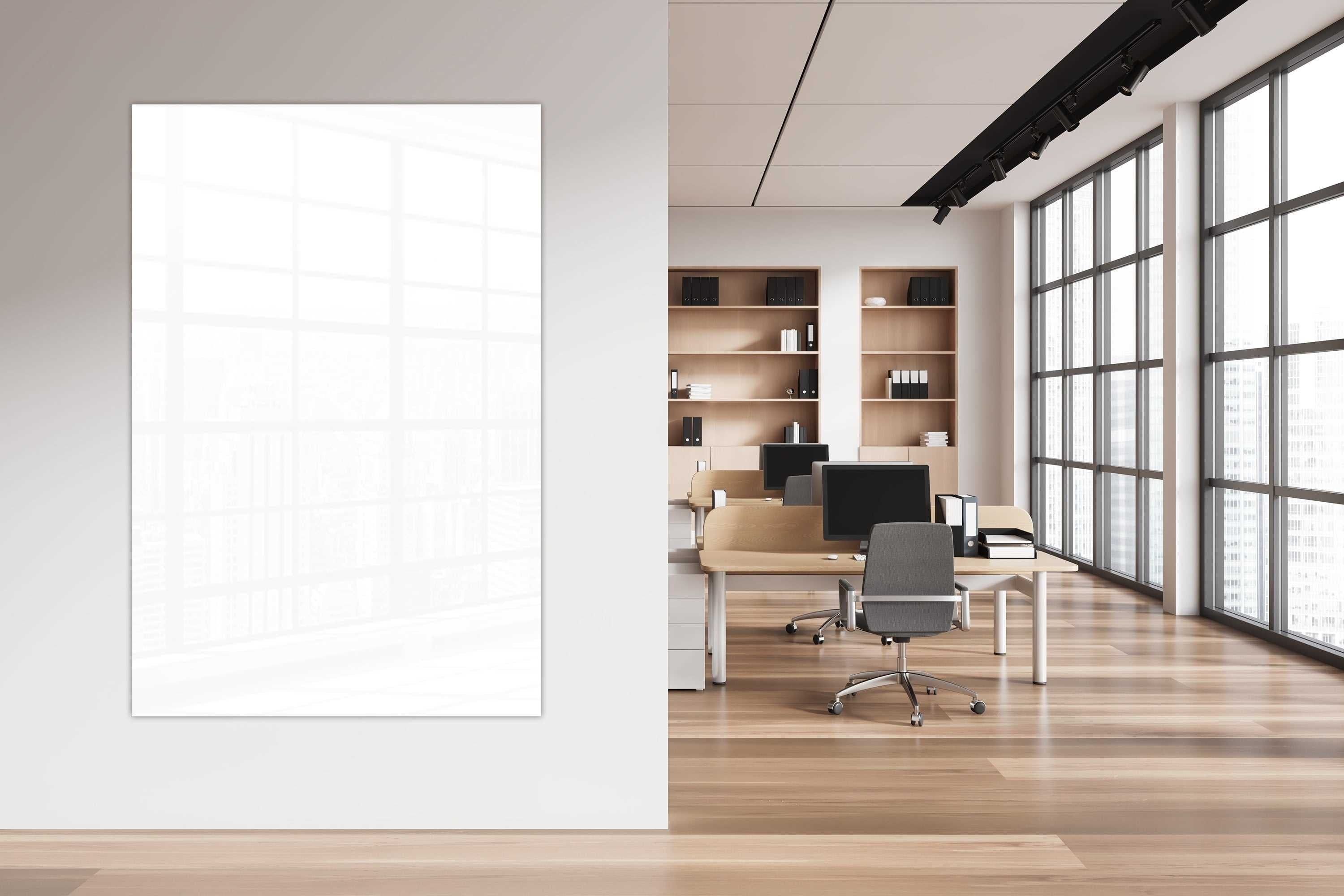 Mydesignglas Glas Whiteboard - Snow White - magnetisch & kratzfest