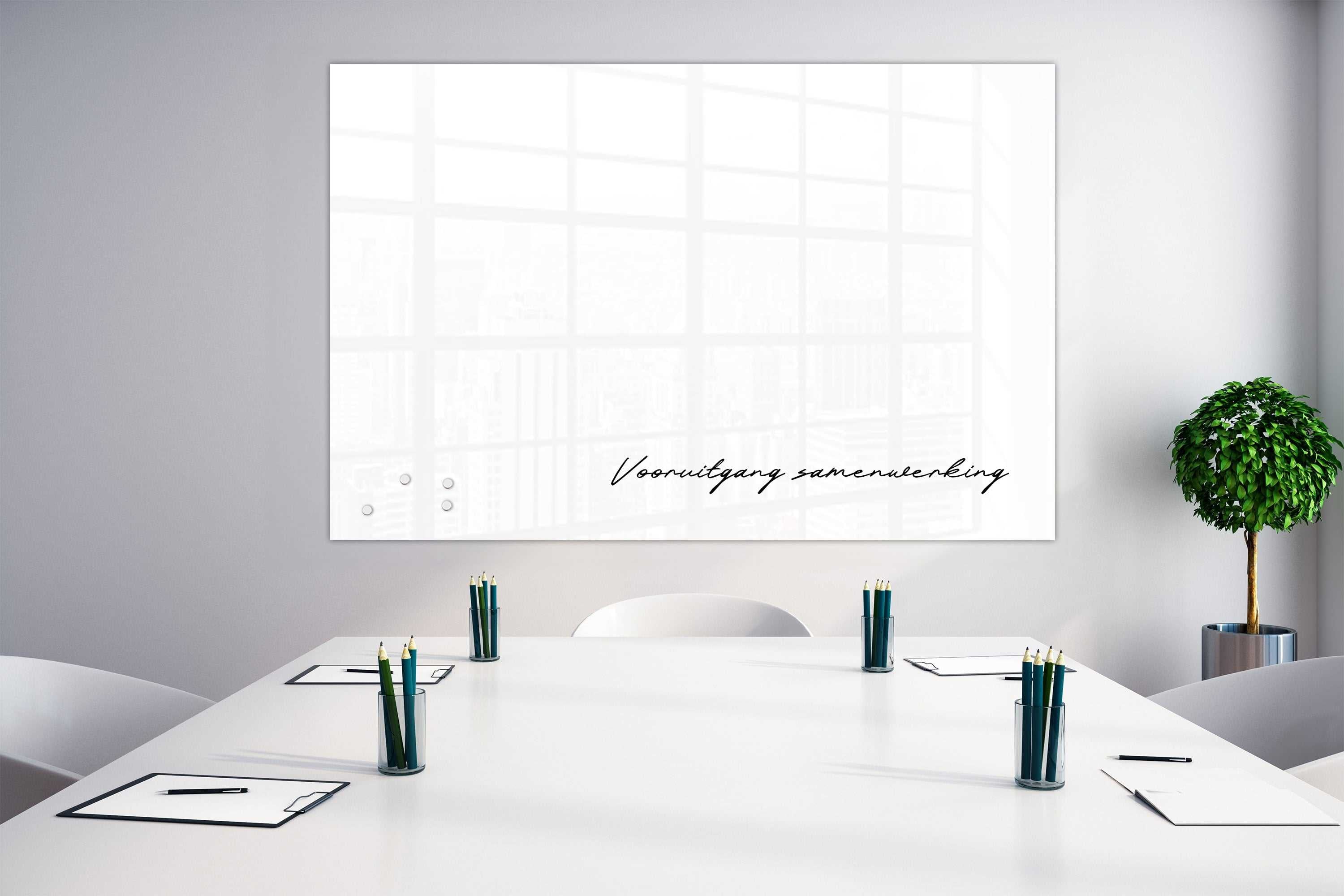 Mydesignglas Glas Whiteboard - Snow White - magnetisch & kratzfest