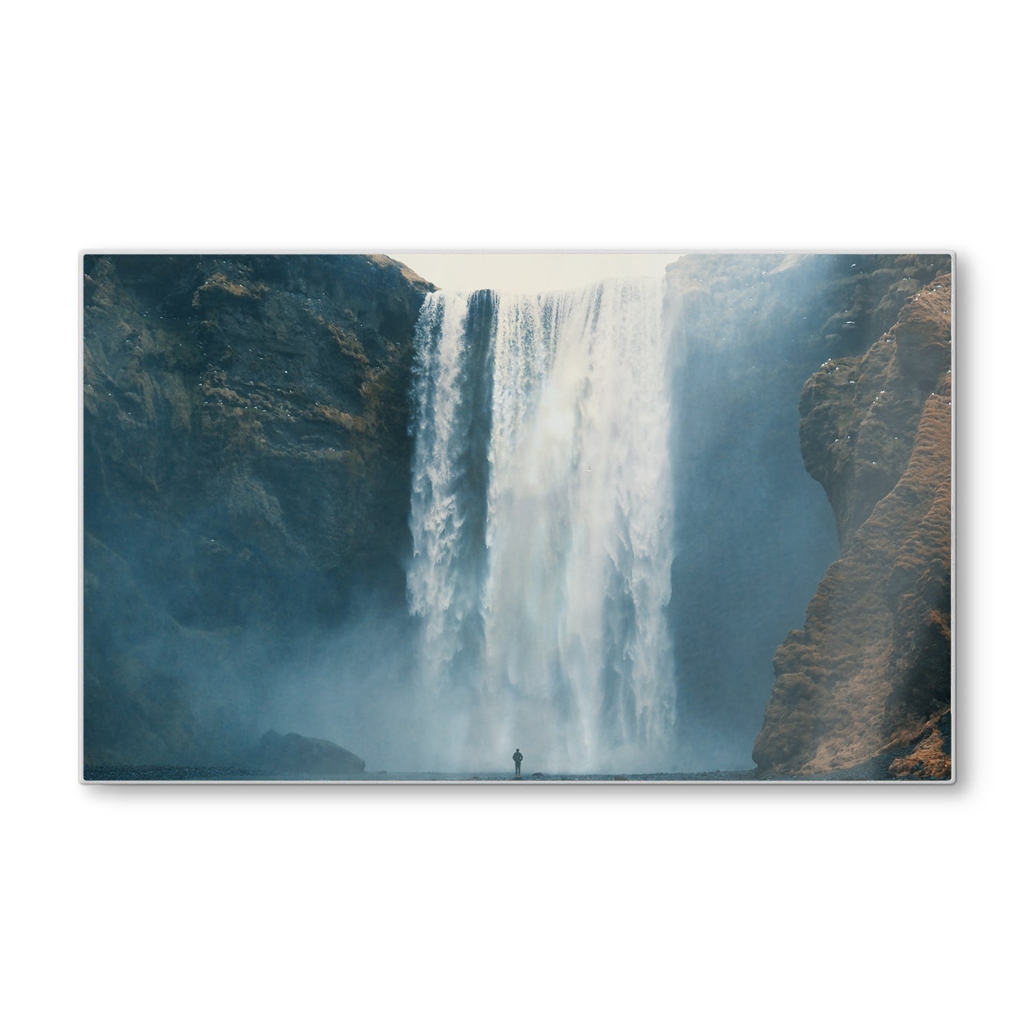 Schneidebrett - Wasserfall bei Skógafoss