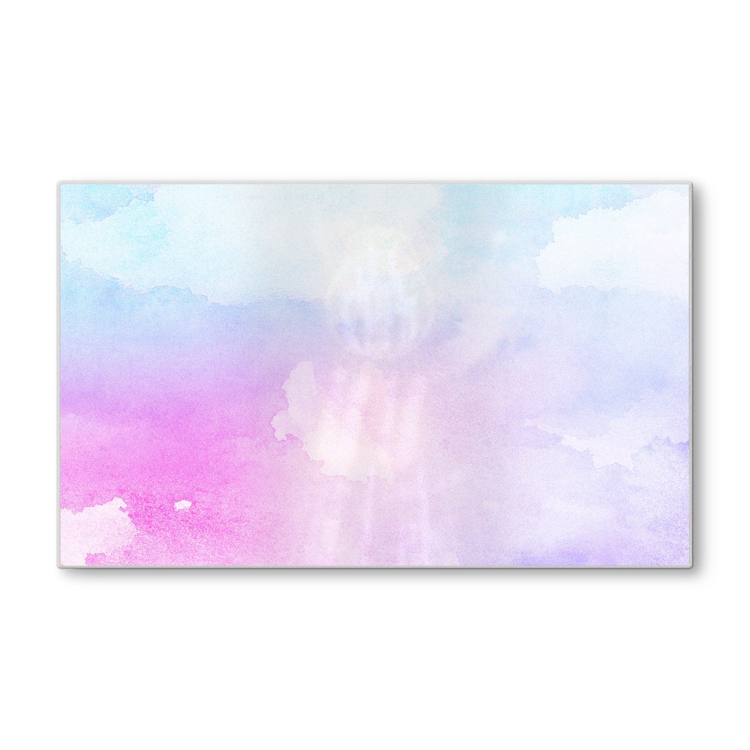 Schneidebrett - Rosa-blaue Aquarellfarbe