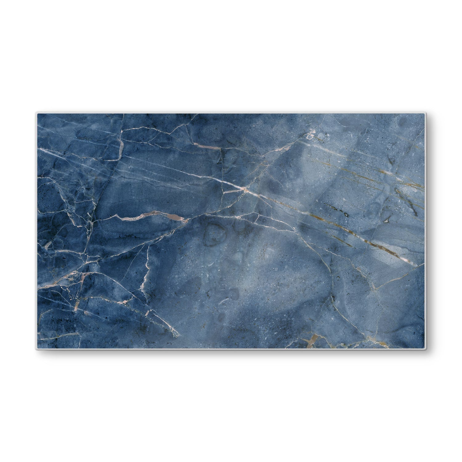 Schneidebrett - Ozeanblauer Marmor