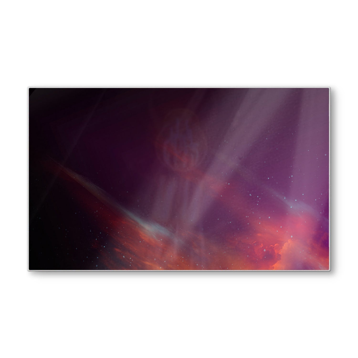 Schneidebrett - Roter Weltraumhintergrund