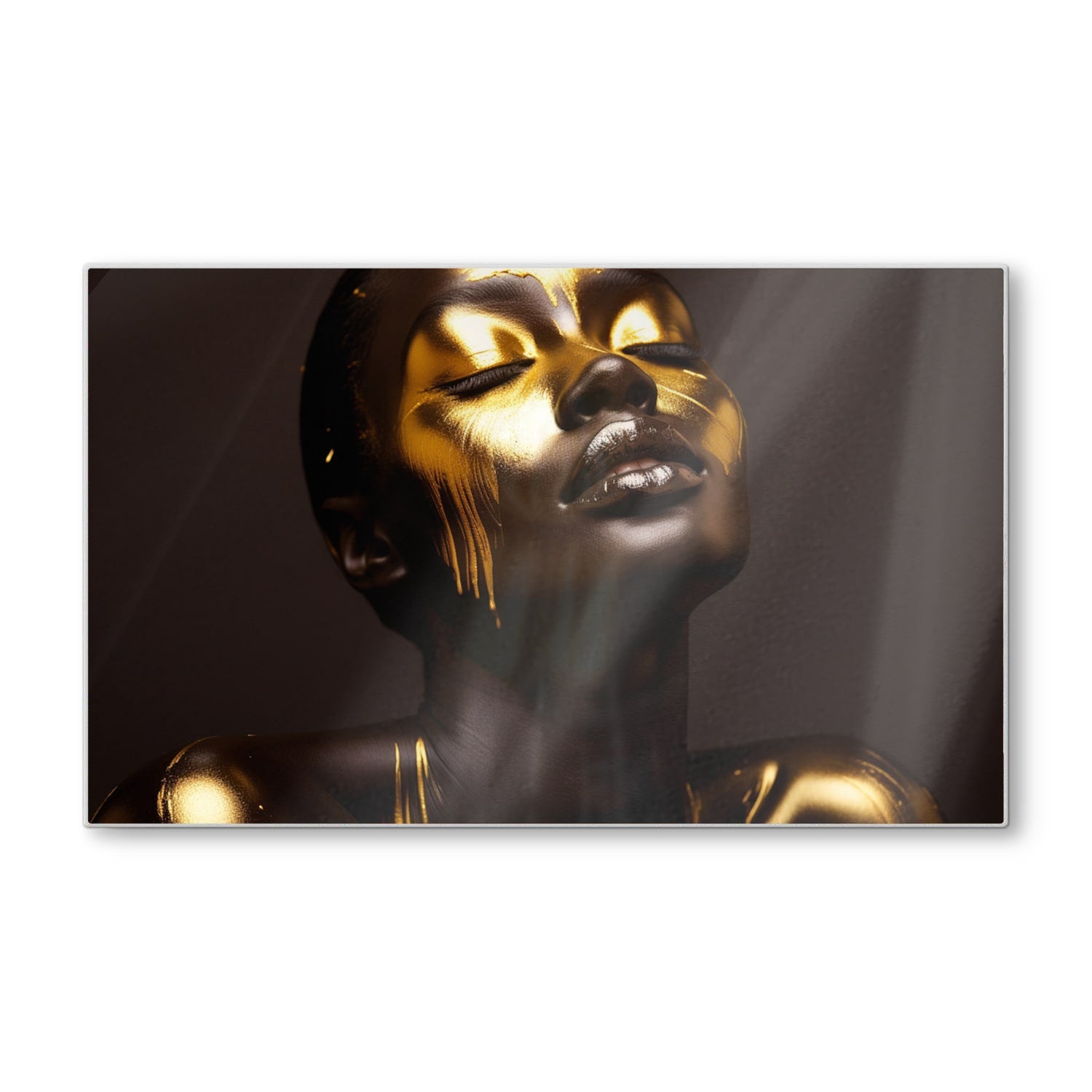 Schneidebrett - Luxuriöse Gold/Schwarz-Textur