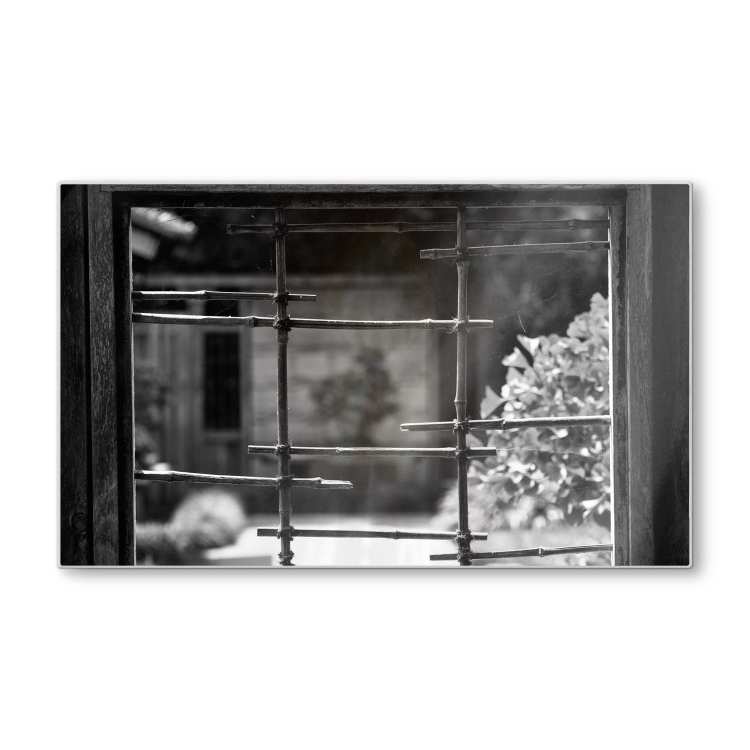 Schneidebrett - Schwarz-weiß Fenster