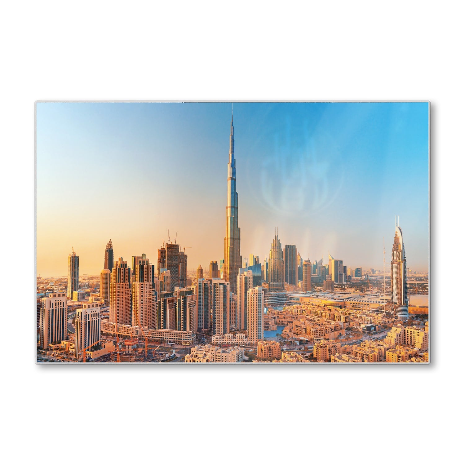 Schneidebrett - Sonnenuntergang in Dubai