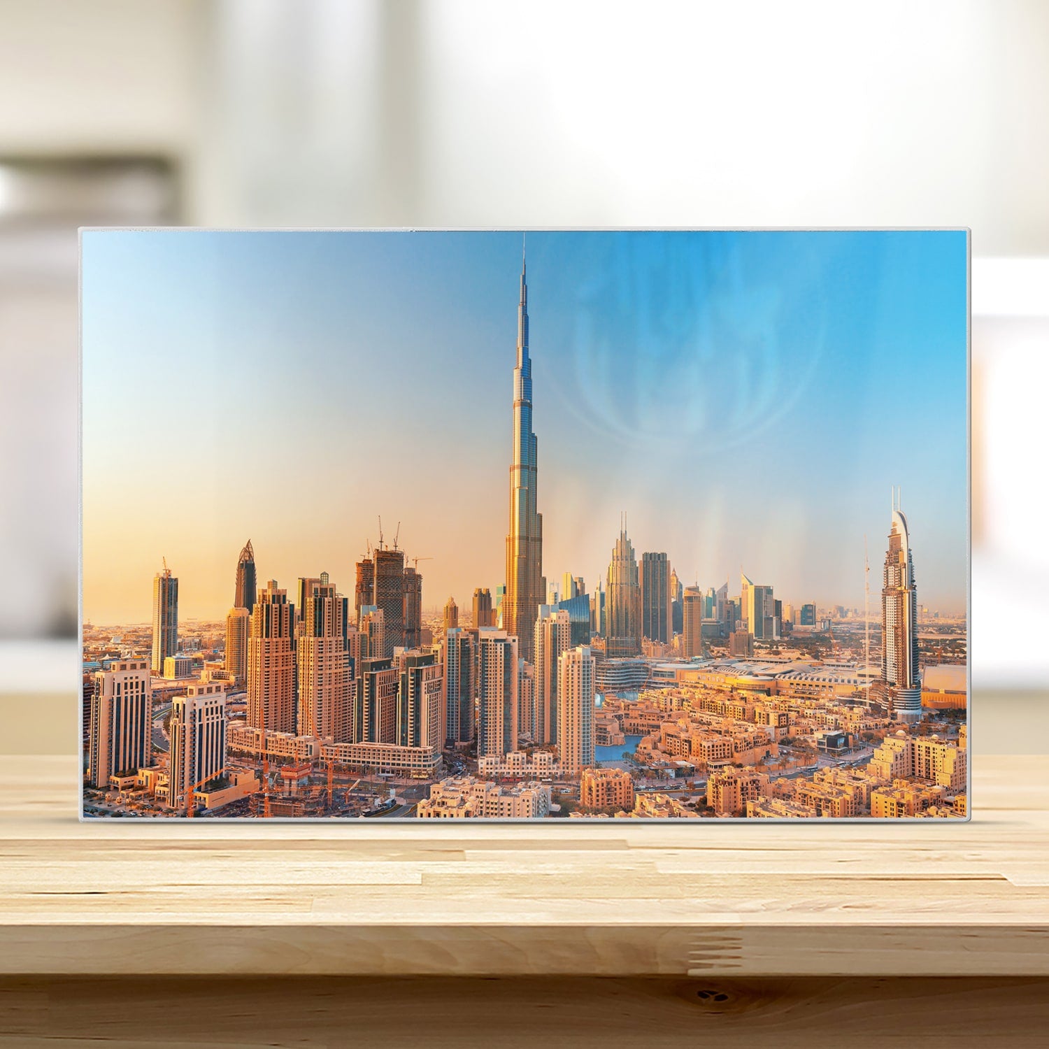 Schneidebrett - Sonnenuntergang in Dubai