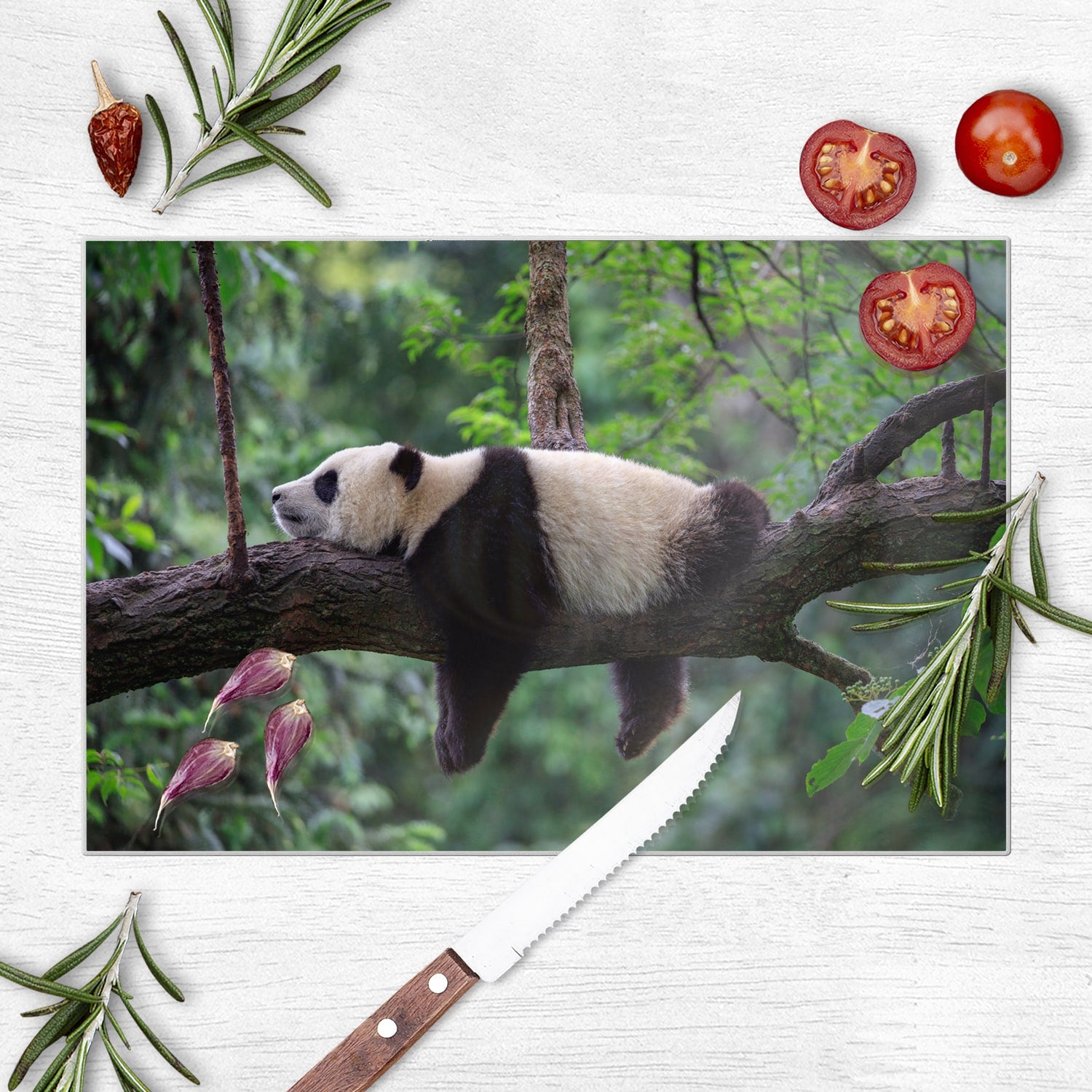 Schneidebrett - Panda
