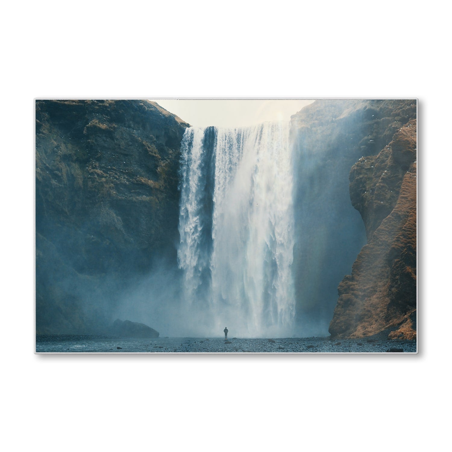 Schneidebrett - Wasserfall bei Skógafoss