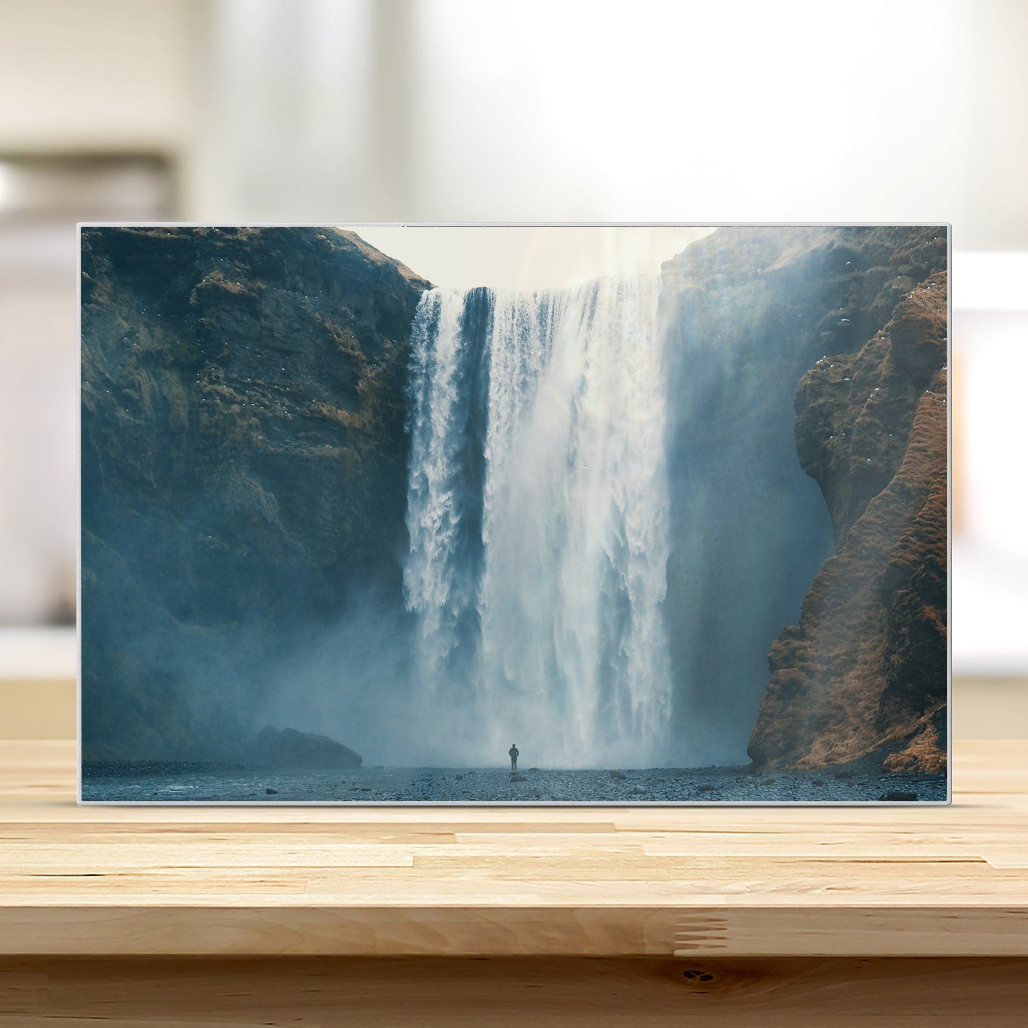 Schneidebrett - Wasserfall bei Skógafoss