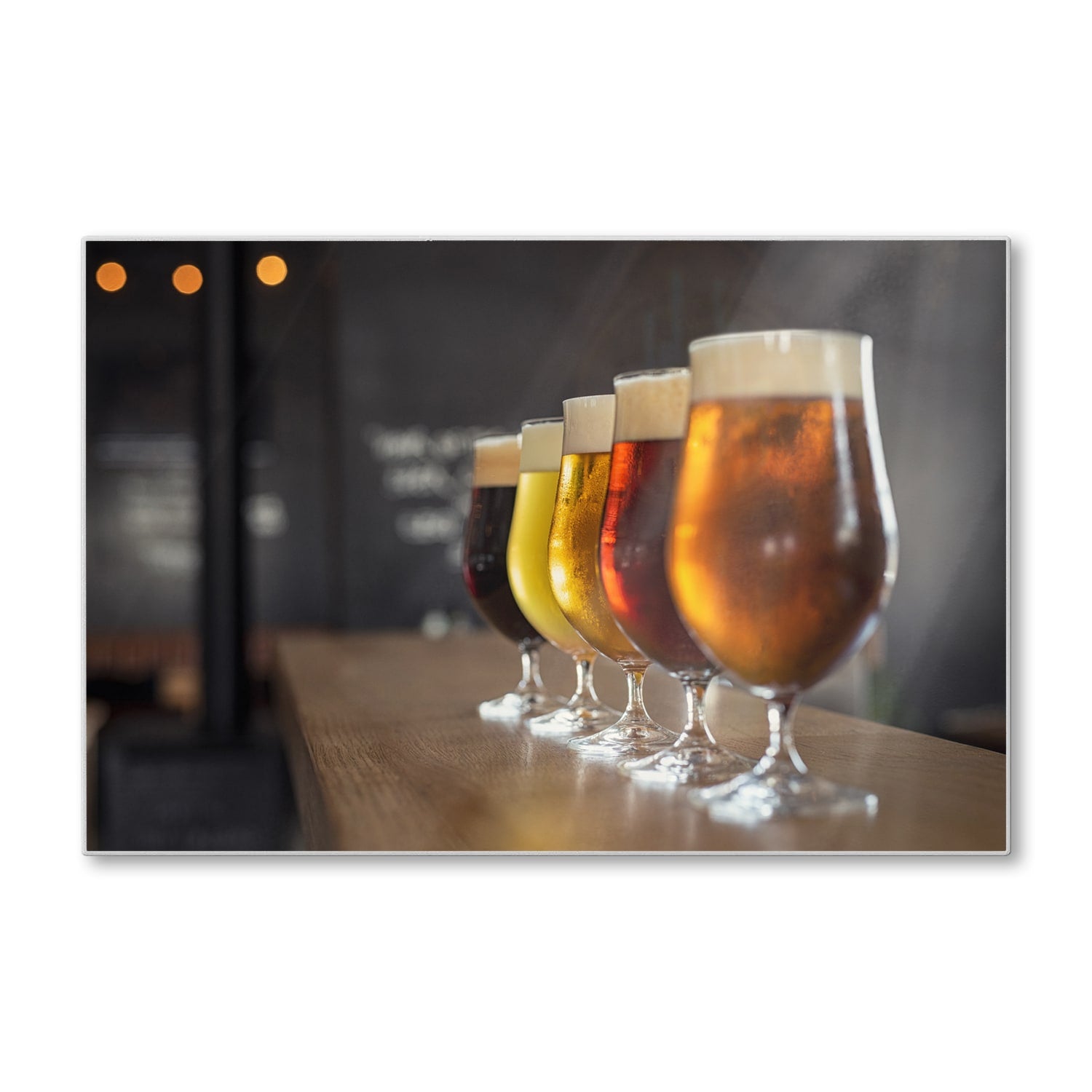 Schneidebrett - Verschiedene Biere