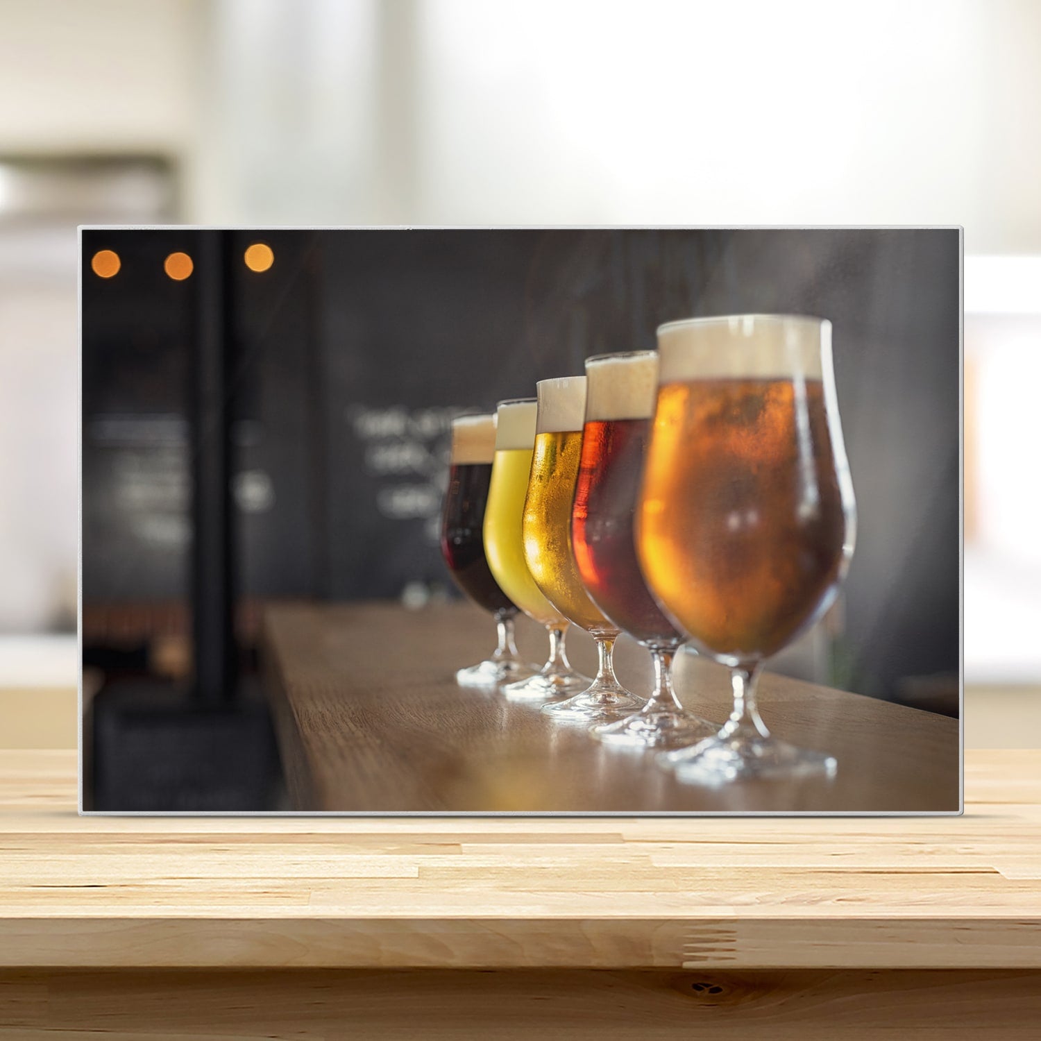 Schneidebrett - Verschiedene Biere