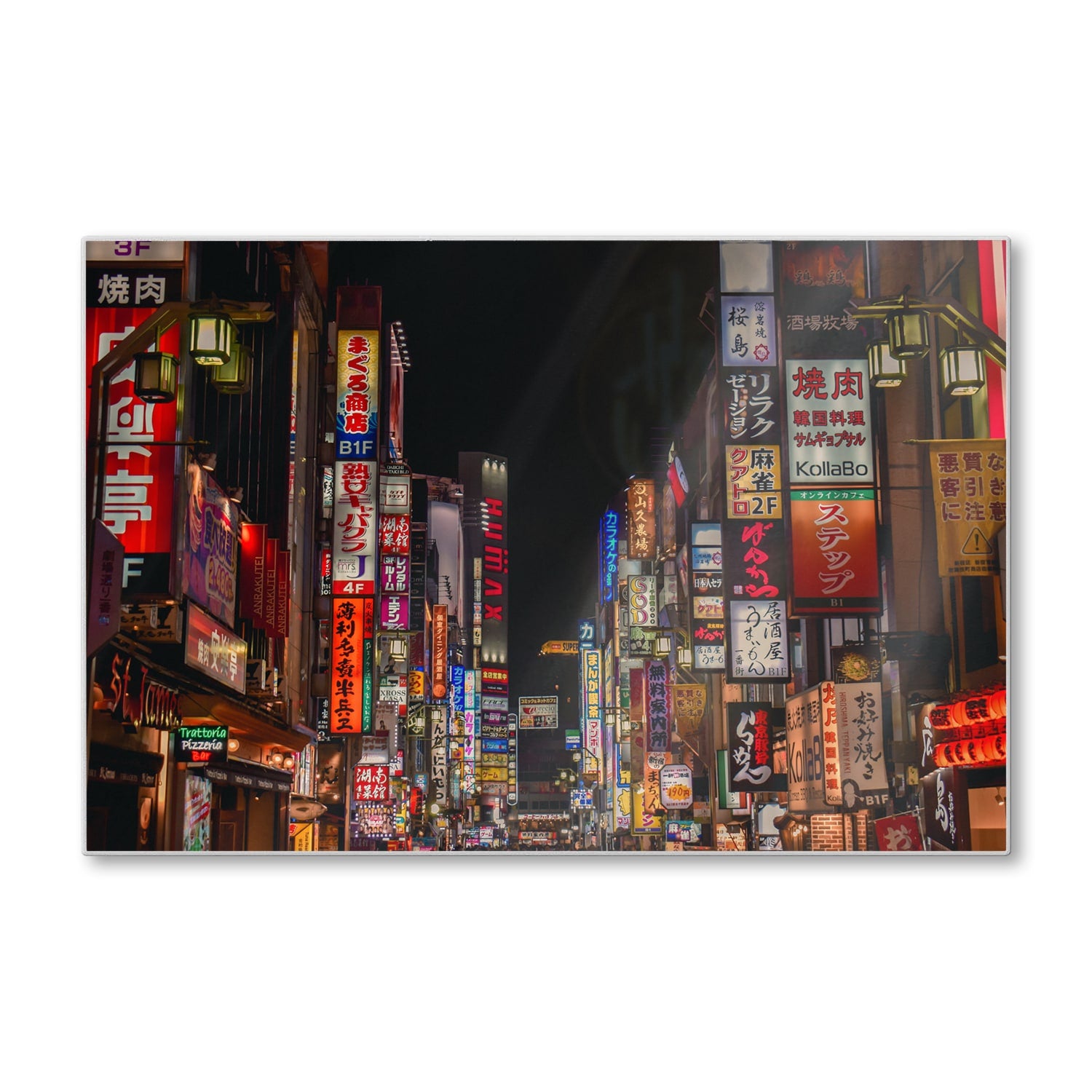 Schneidebrett - Kabukicho Shinjuku Neonlichter