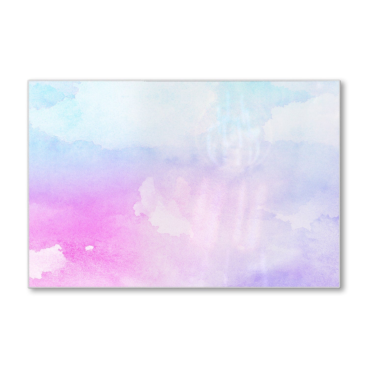 Schneidebrett - Rosa-blaue Aquarellfarbe