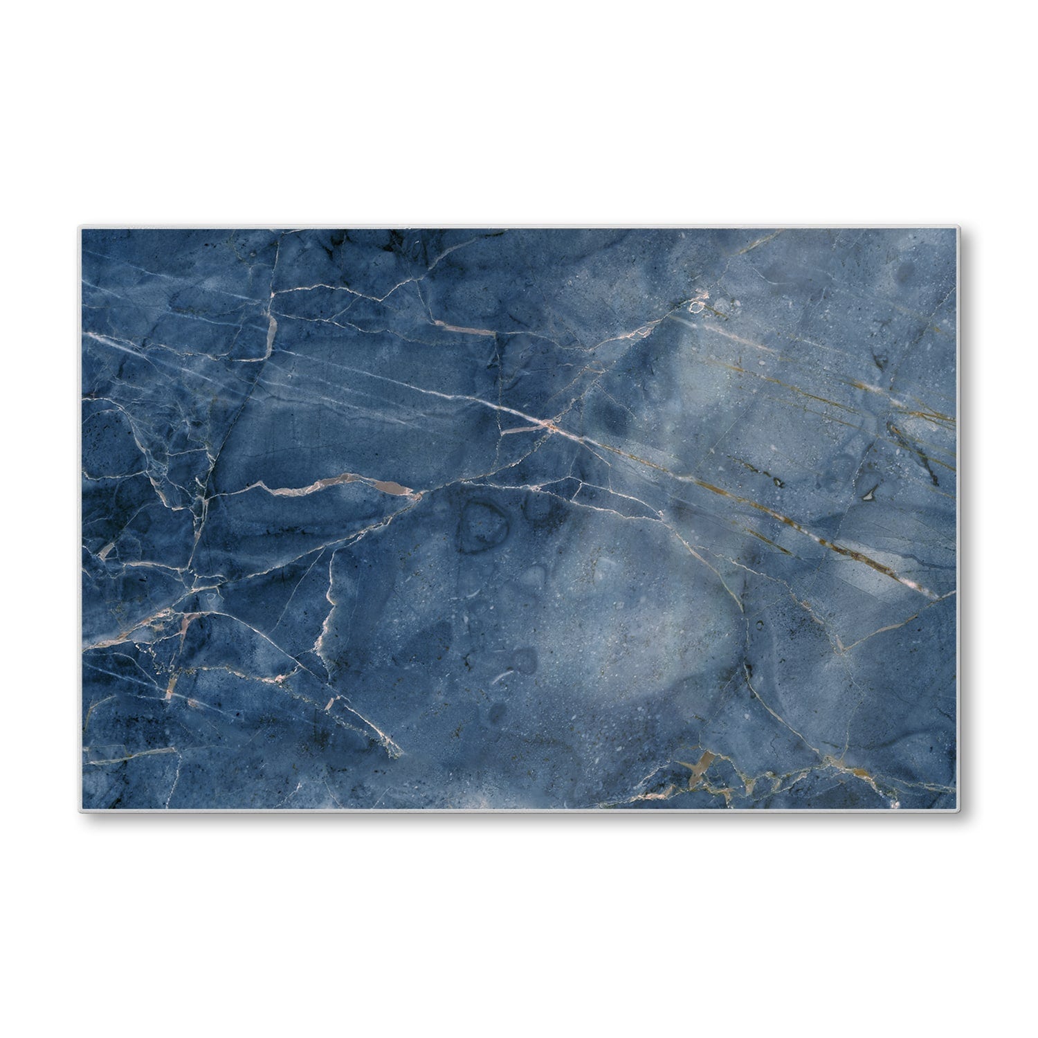 Schneidebrett - Ozeanblauer Marmor