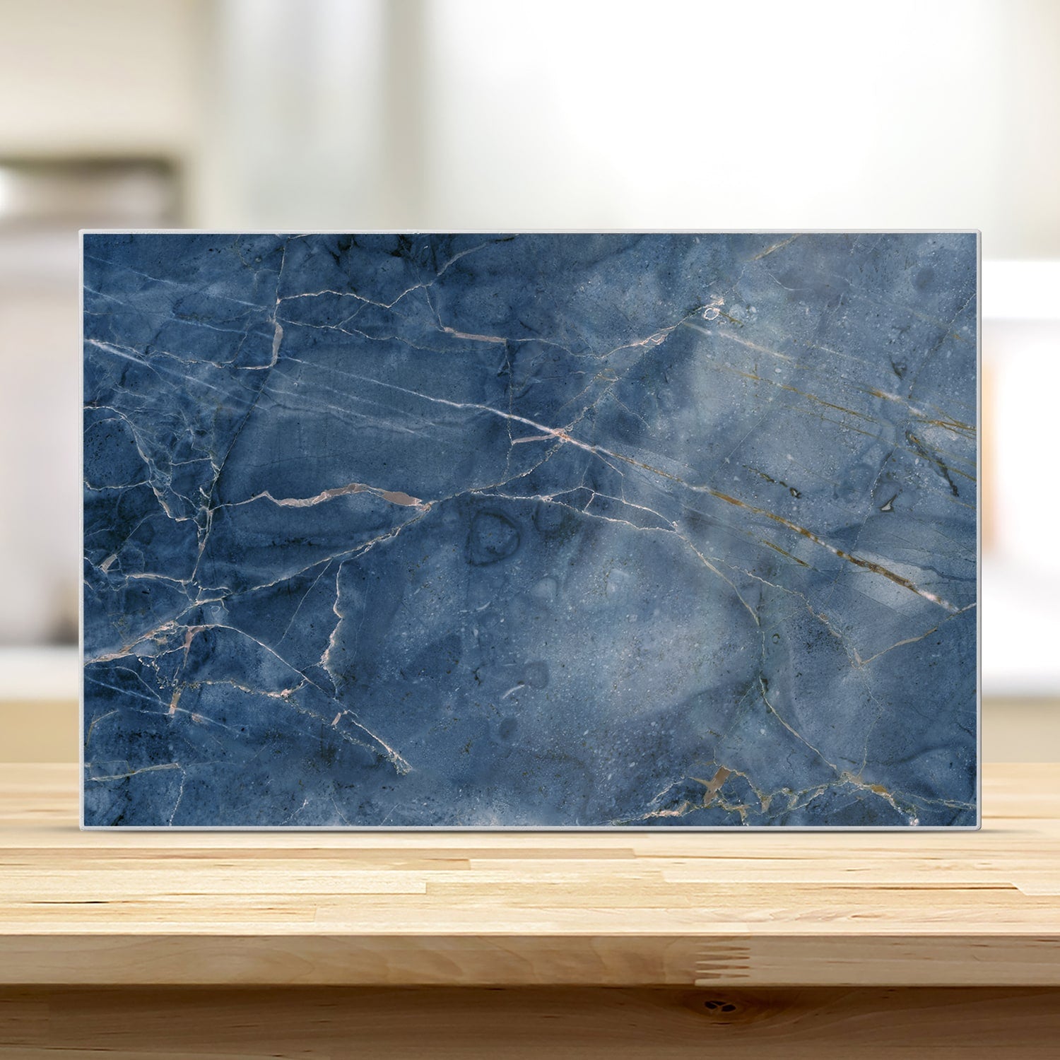Schneidebrett - Ozeanblauer Marmor
