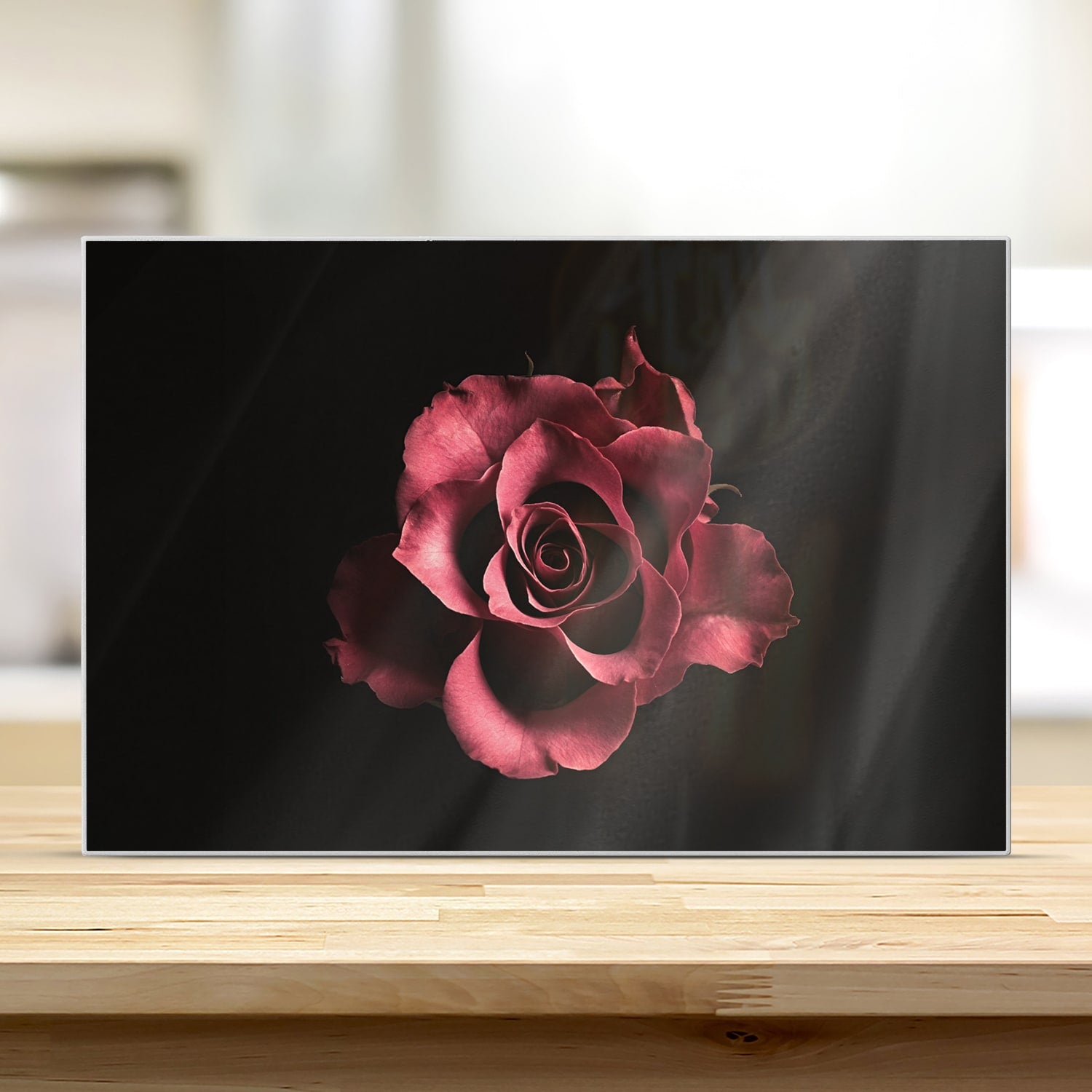 Schneidebrett - Samtige Rose