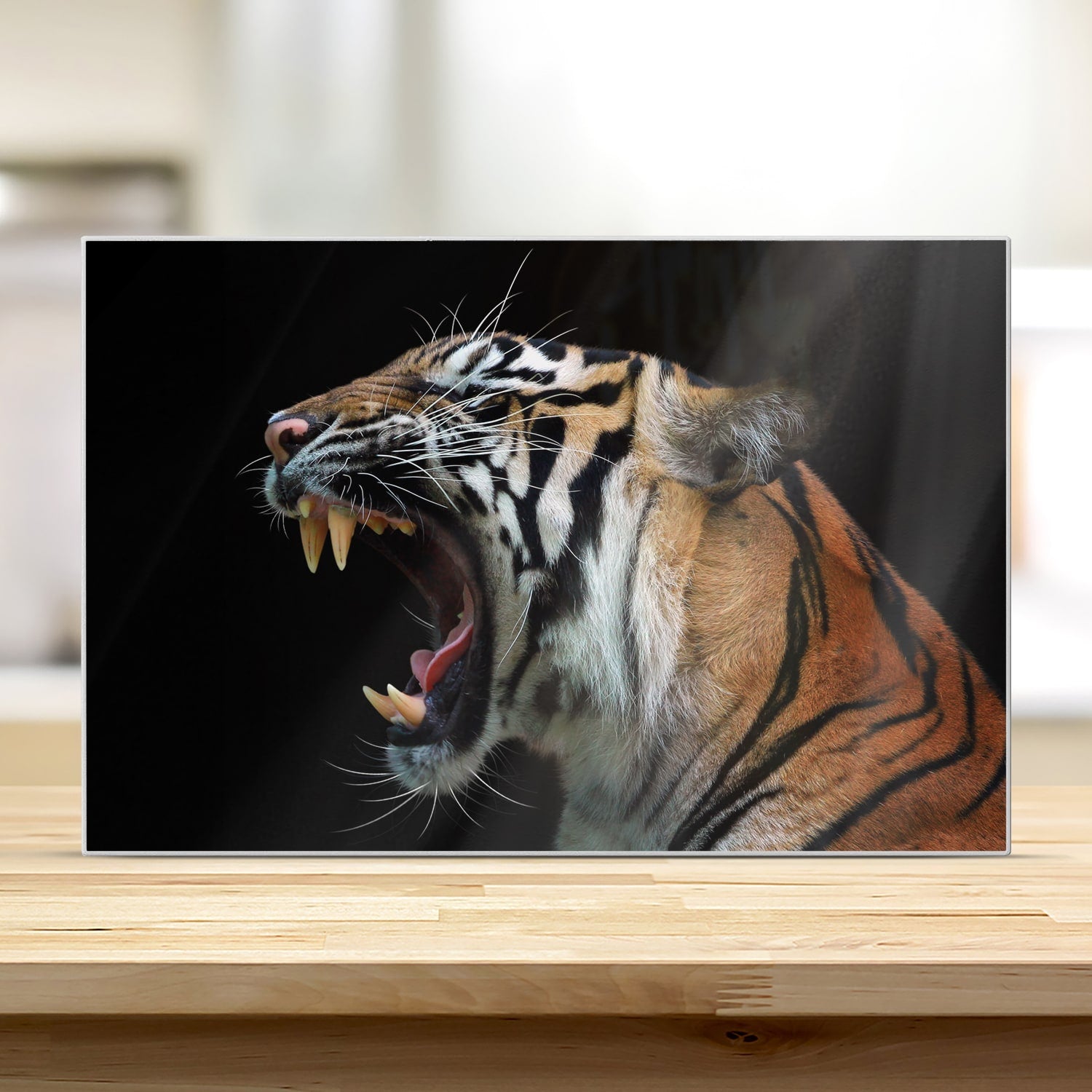 Schneidebrett - Kopf des Sumatra-Tigers