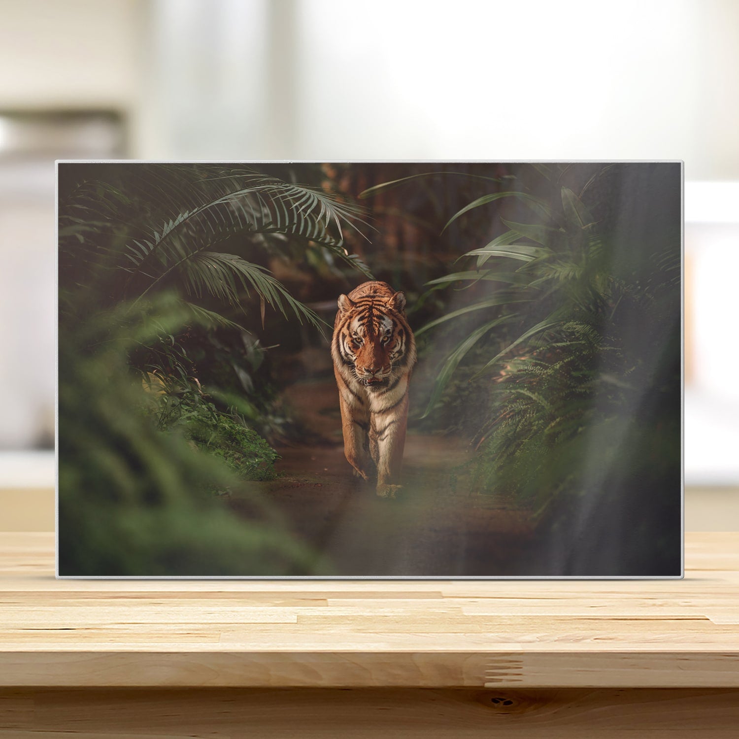 Schneidebrett - Tiger im Wald