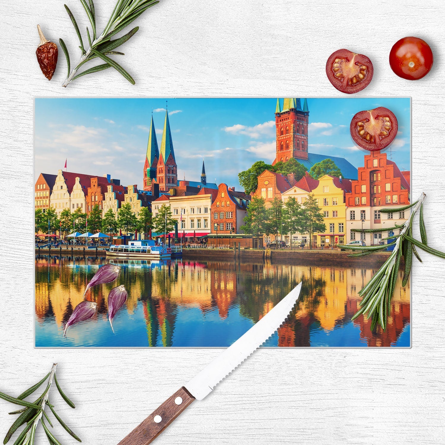 Schneidebrett - Lübeck am Wasser