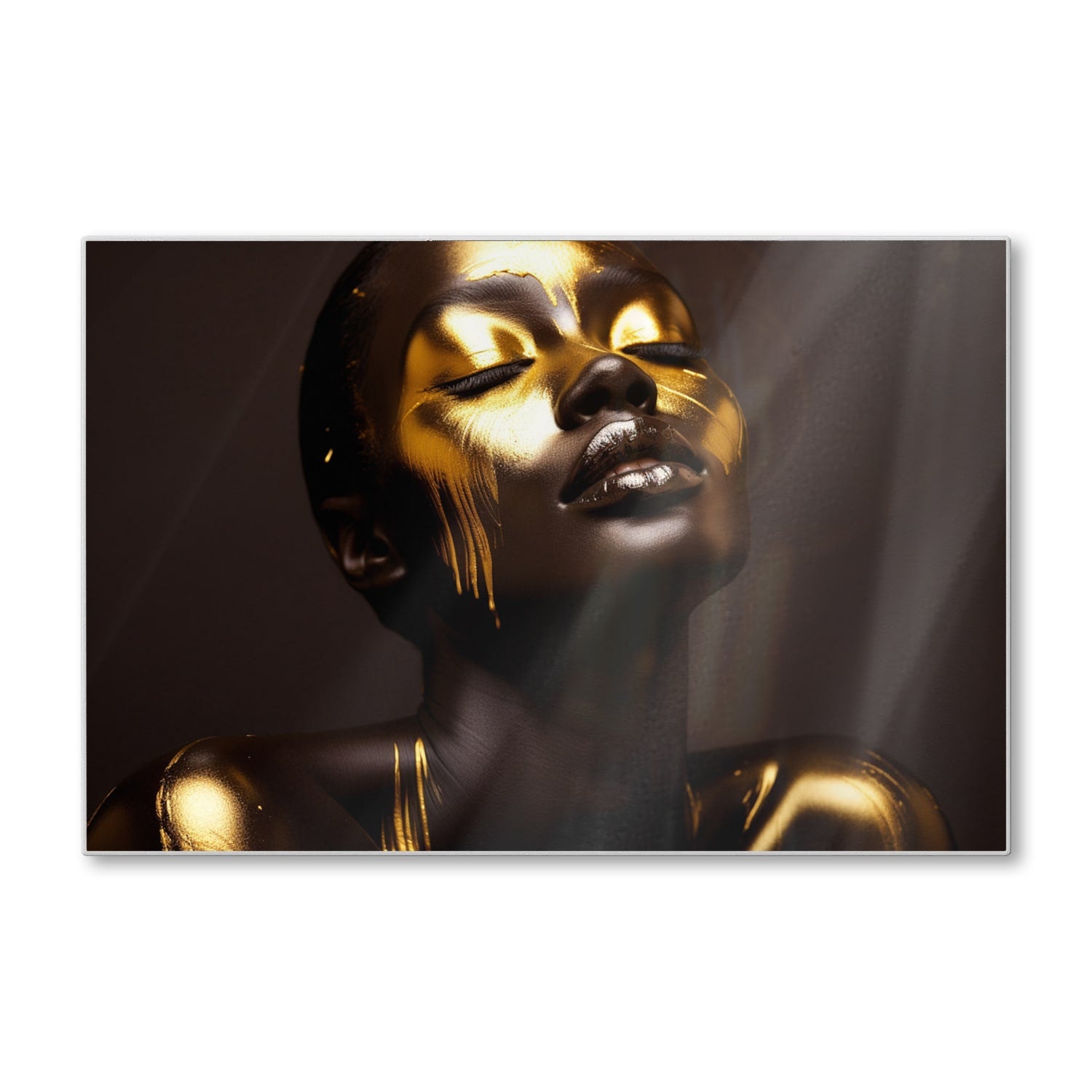 Schneidebrett - Luxuriöse Gold/Schwarz-Textur