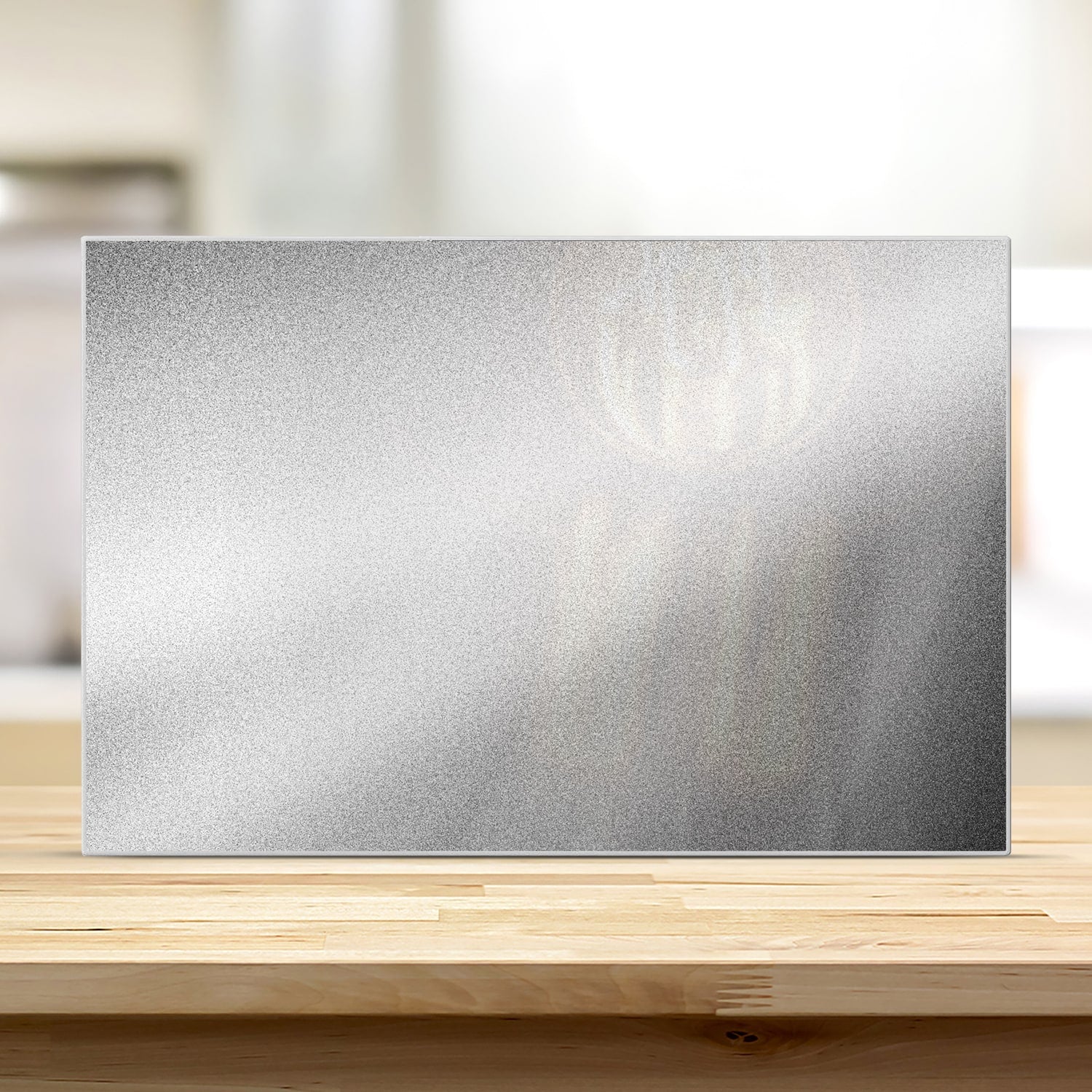 Schneidebrett - Silberne matte Textur