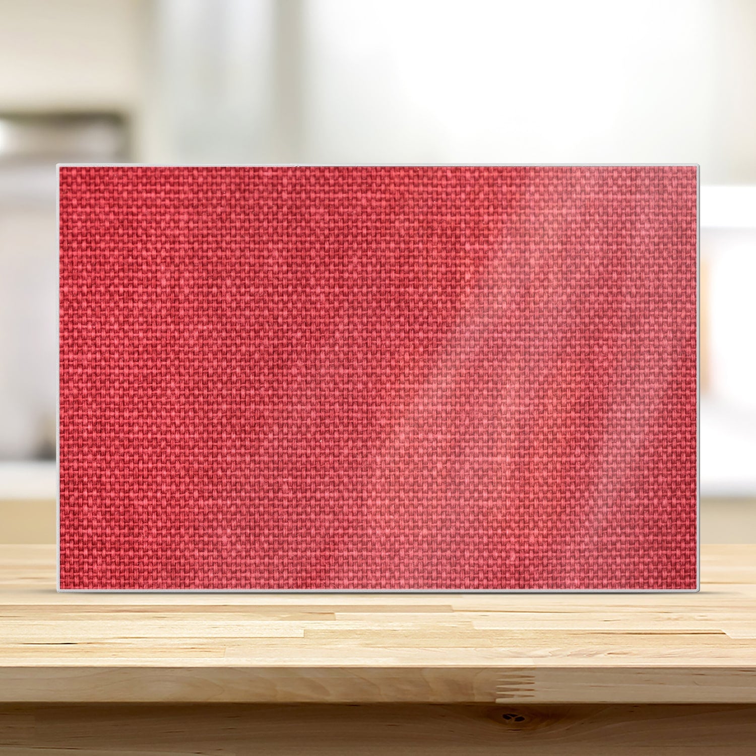 Schneidebrett - Rote Leinen-Textur