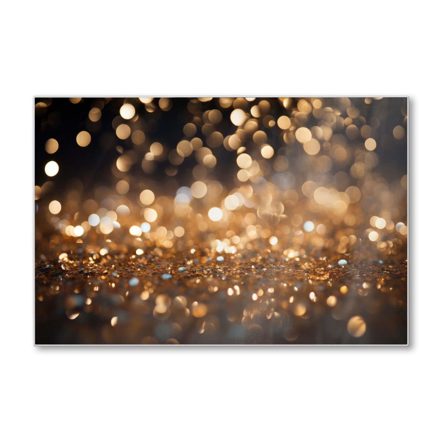 Schneidebrett - Goldene Glitzer