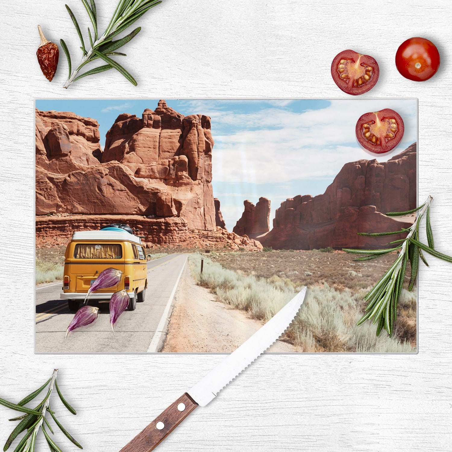 Schneidebrett - Vintage-Bus
