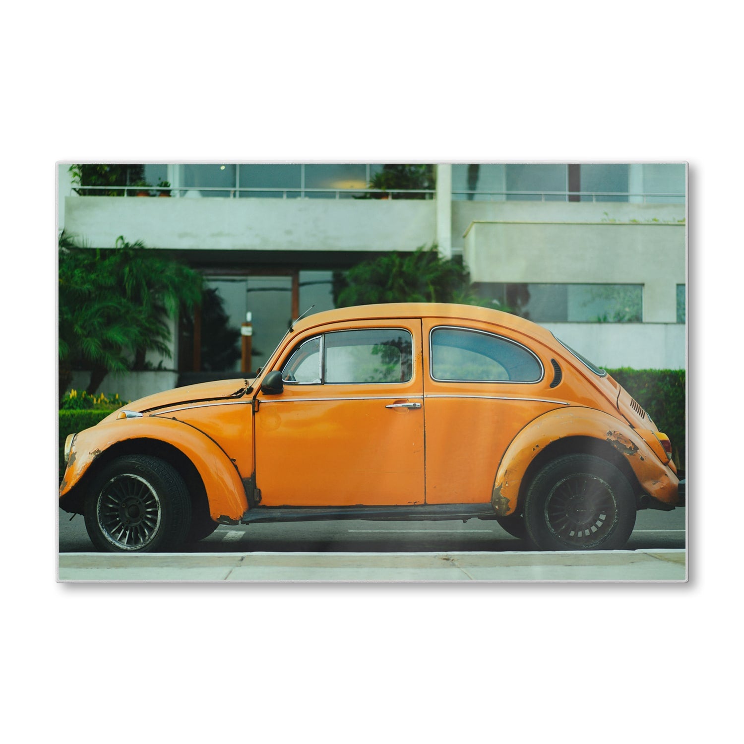 Schneidebrett - Gelber VW Käfer