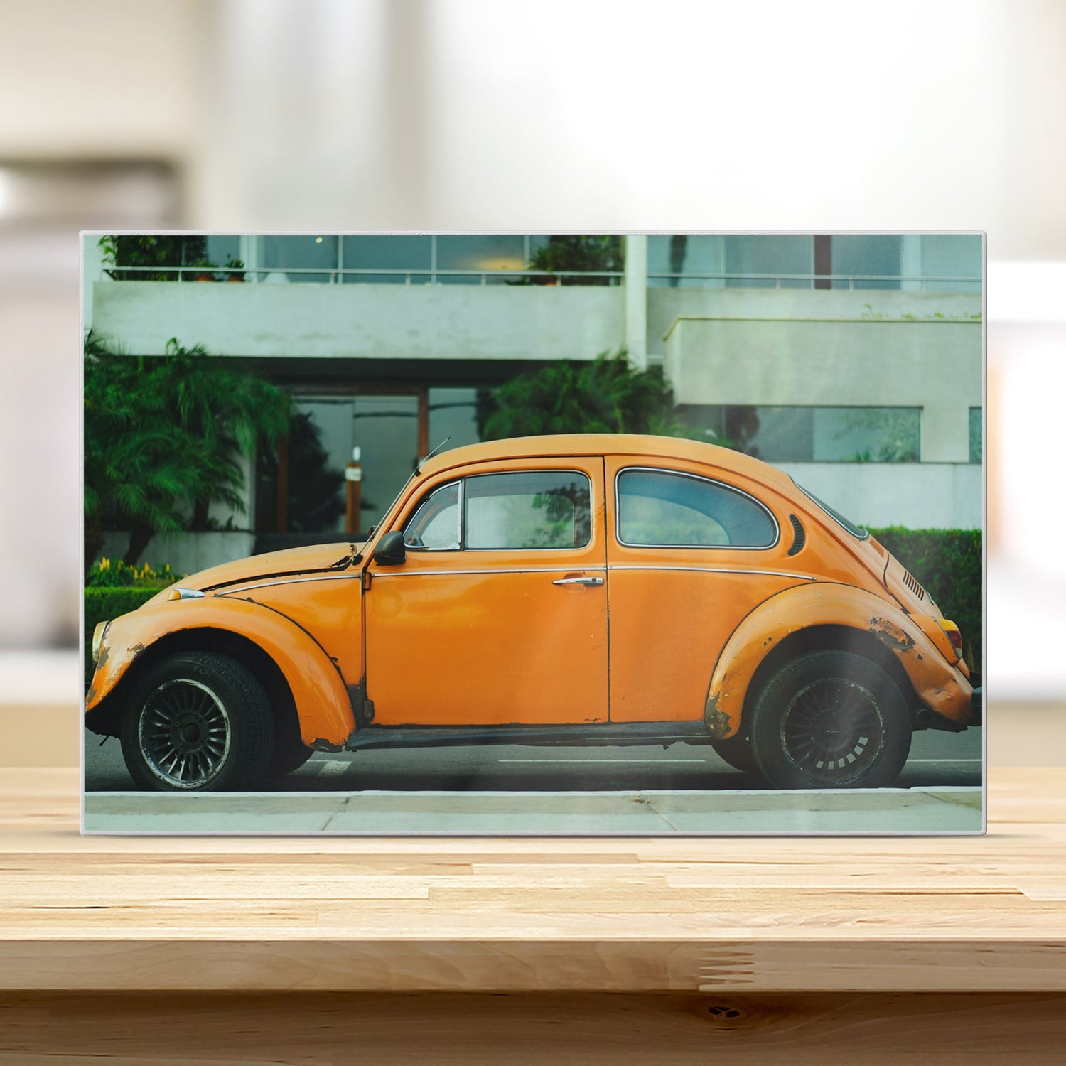 Schneidebrett - Gelber VW Käfer