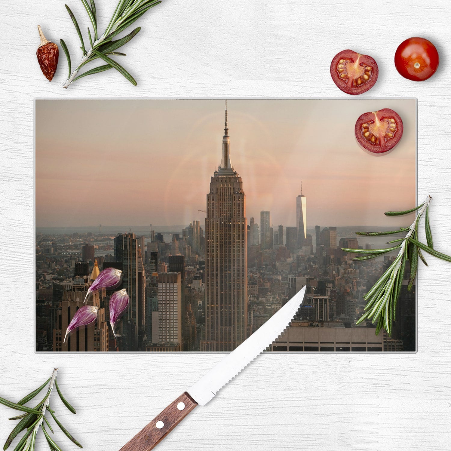Schneidebrett - Manhattan Skyline