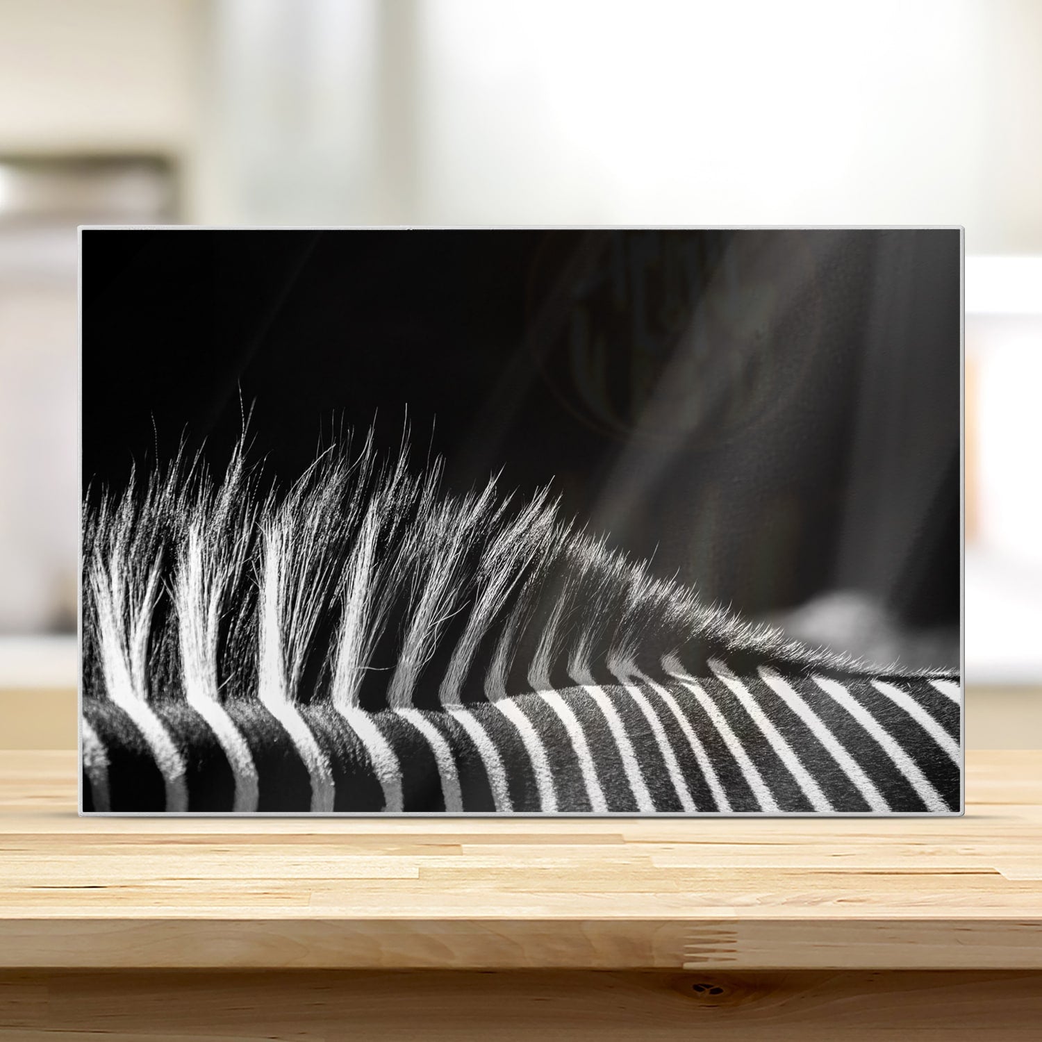 Schneidebrett - Schwarz-weiß Zebra