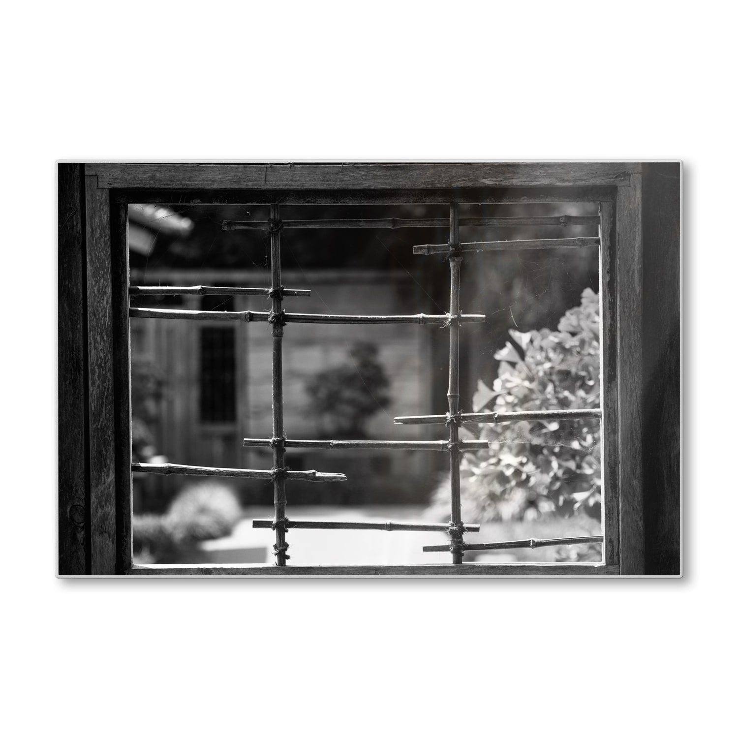 Schneidebrett - Schwarz-weiß Fenster