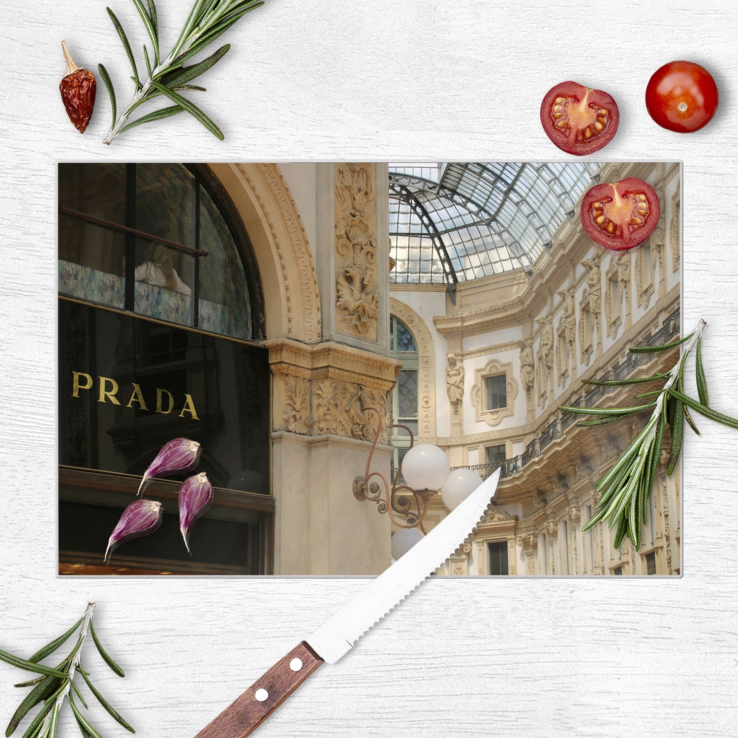 Schneidebrett - Prada-Geschäft