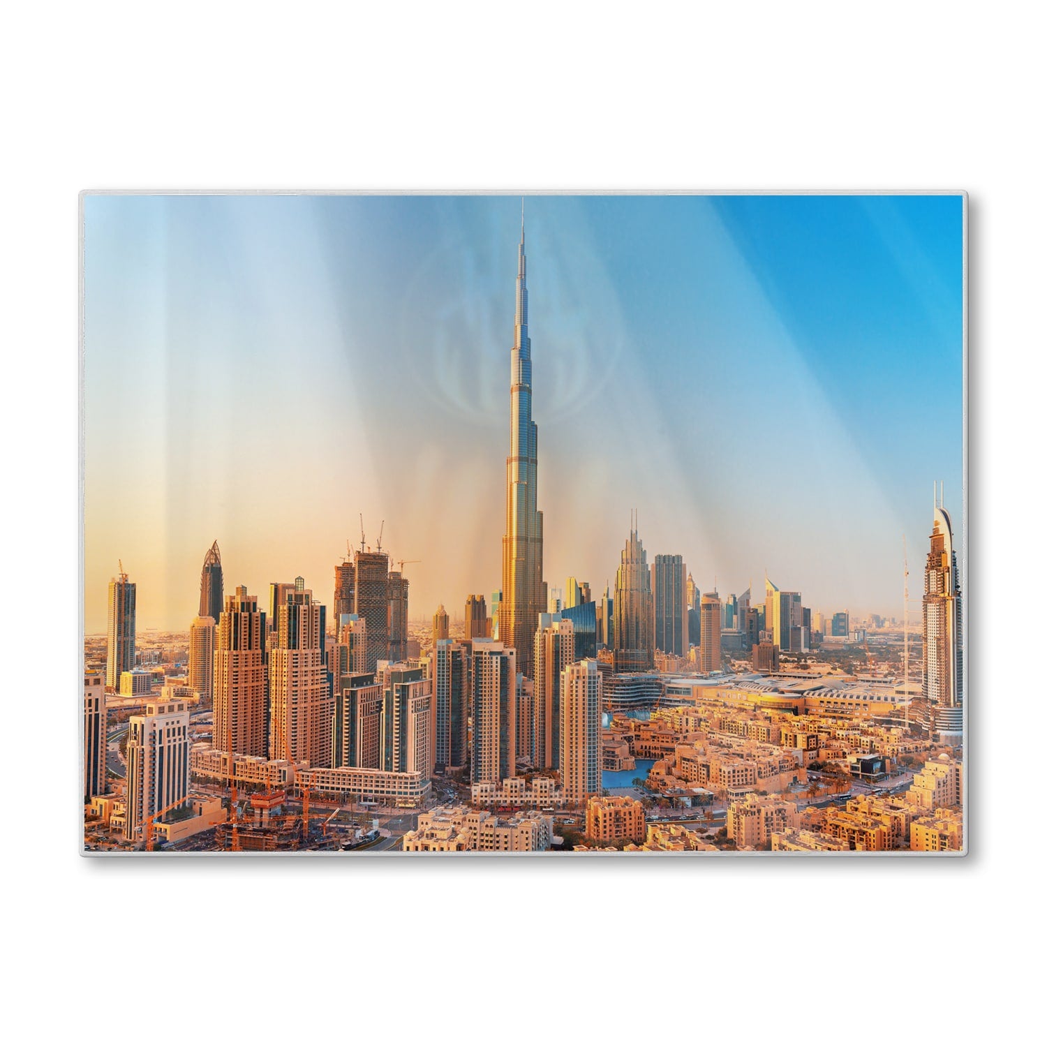 Schneidebrett - Sonnenuntergang in Dubai