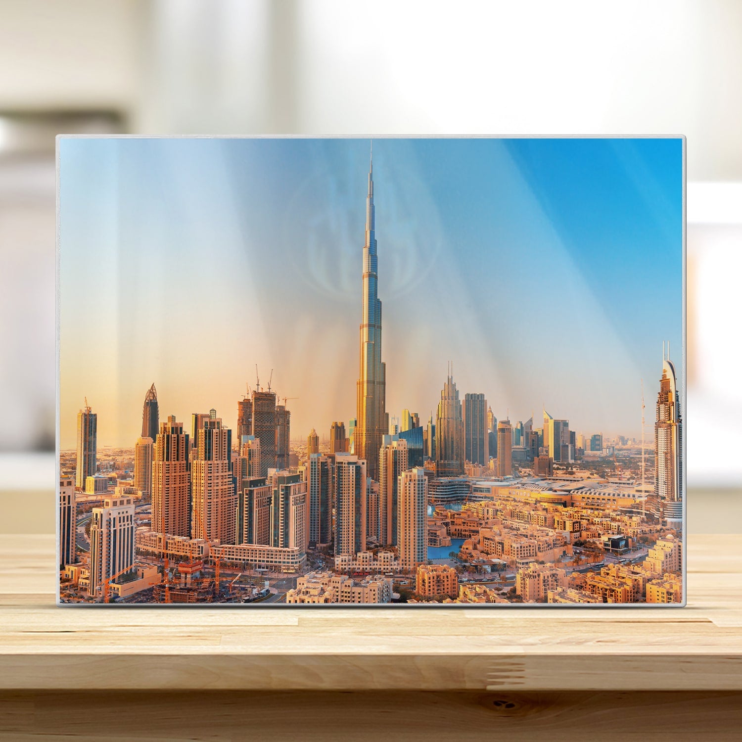 Schneidebrett - Sonnenuntergang in Dubai