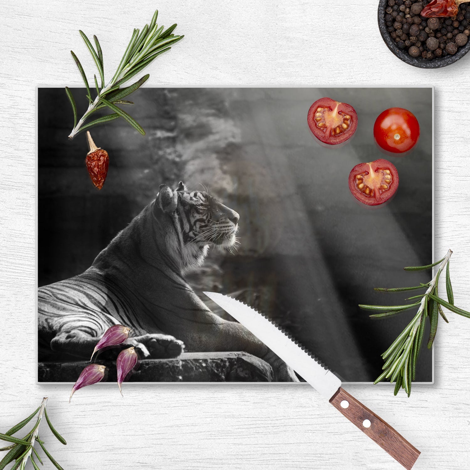 Schneidebrett - Sumatra-Tiger