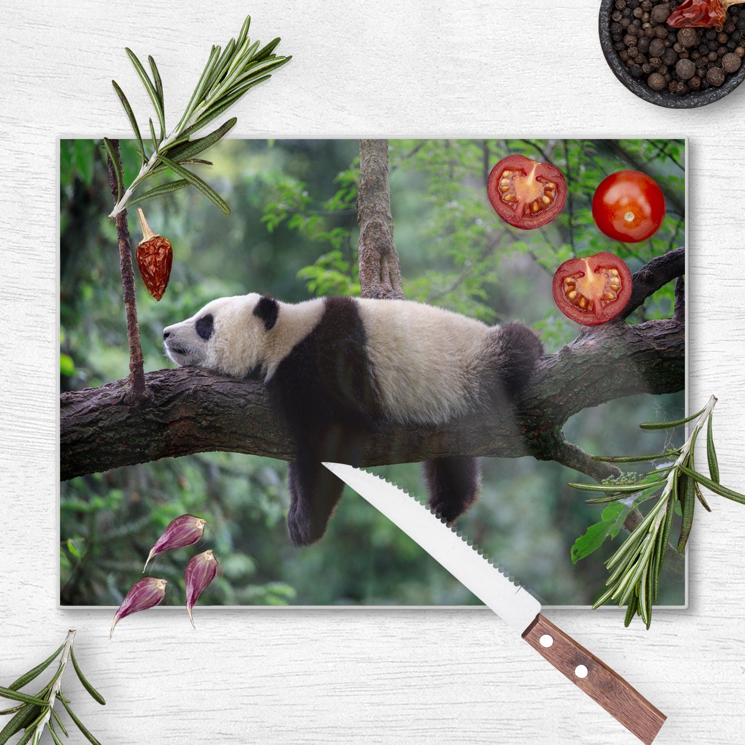 Schneidebrett - Panda