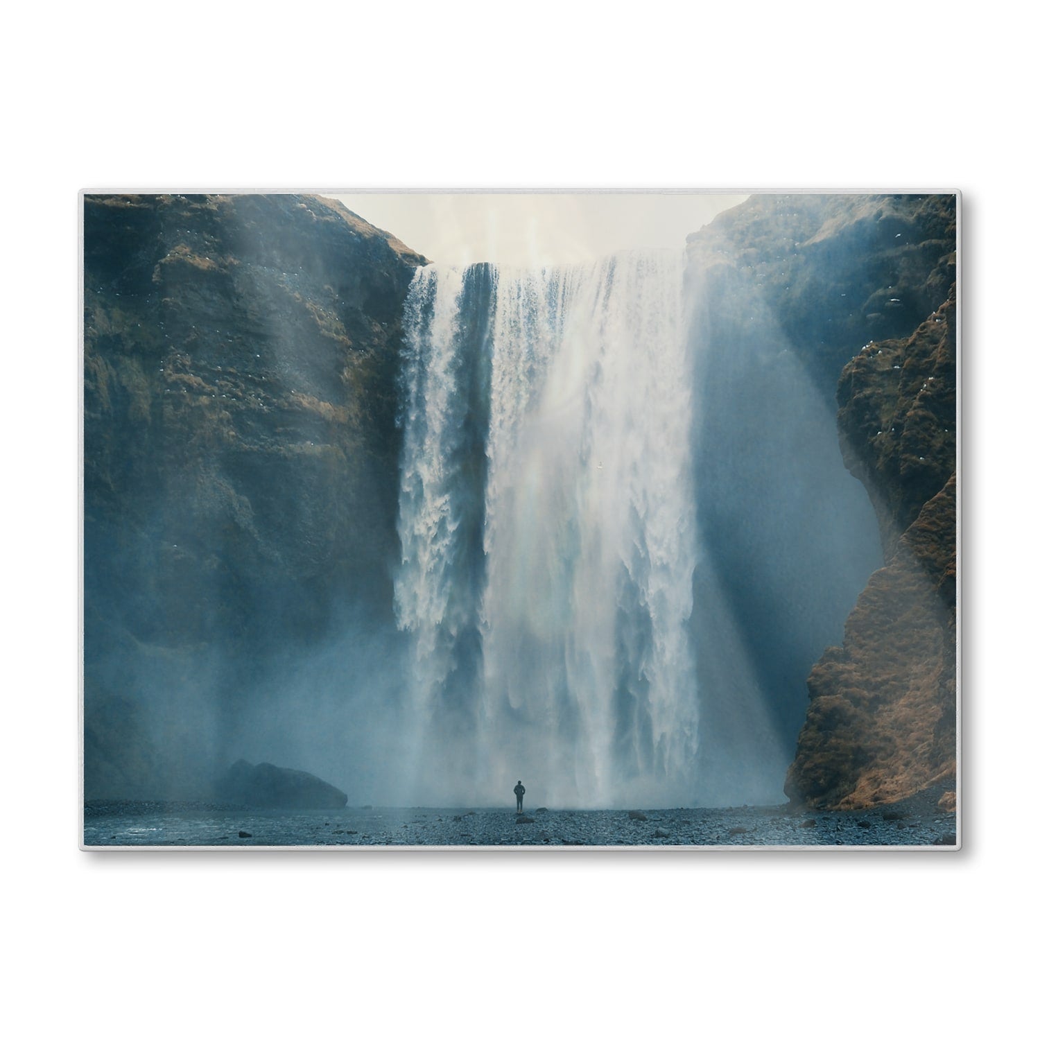 Schneidebrett - Wasserfall bei Skógafoss