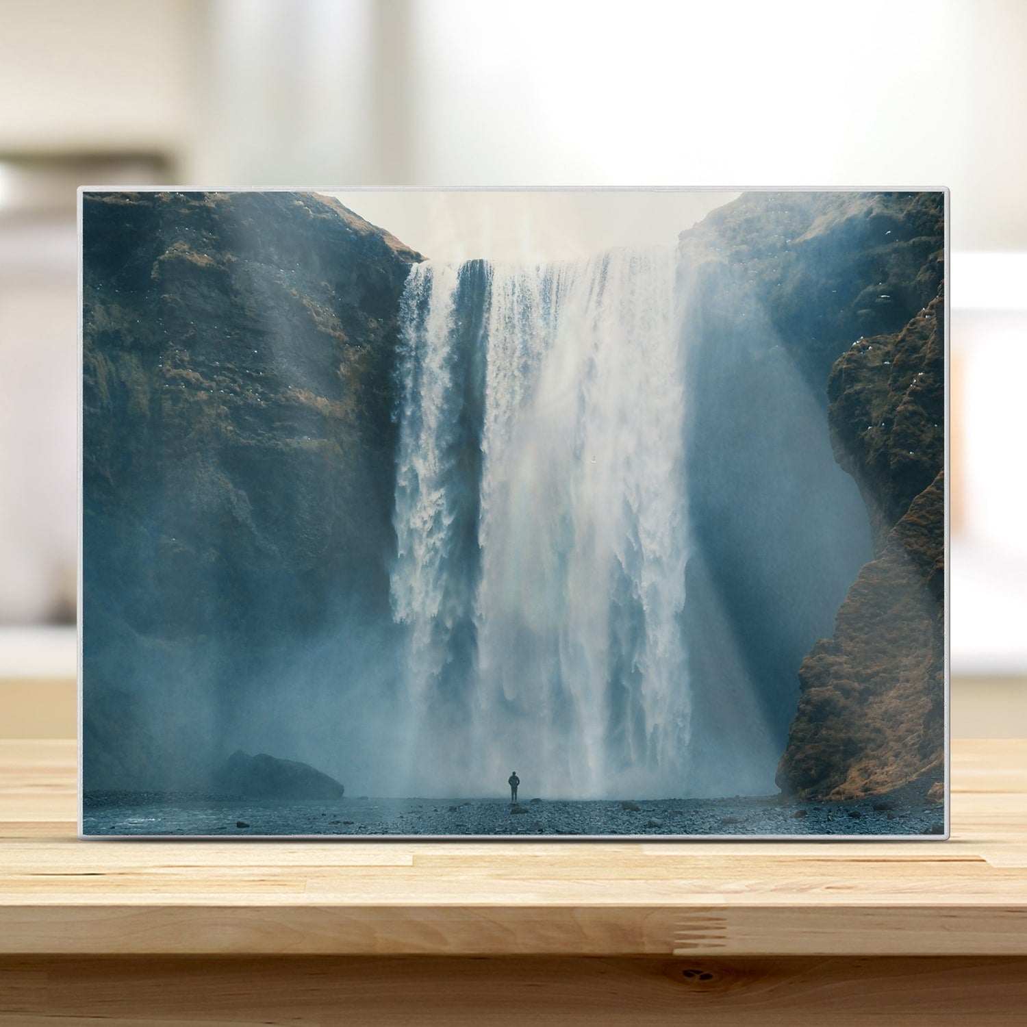 Schneidebrett - Wasserfall bei Skógafoss