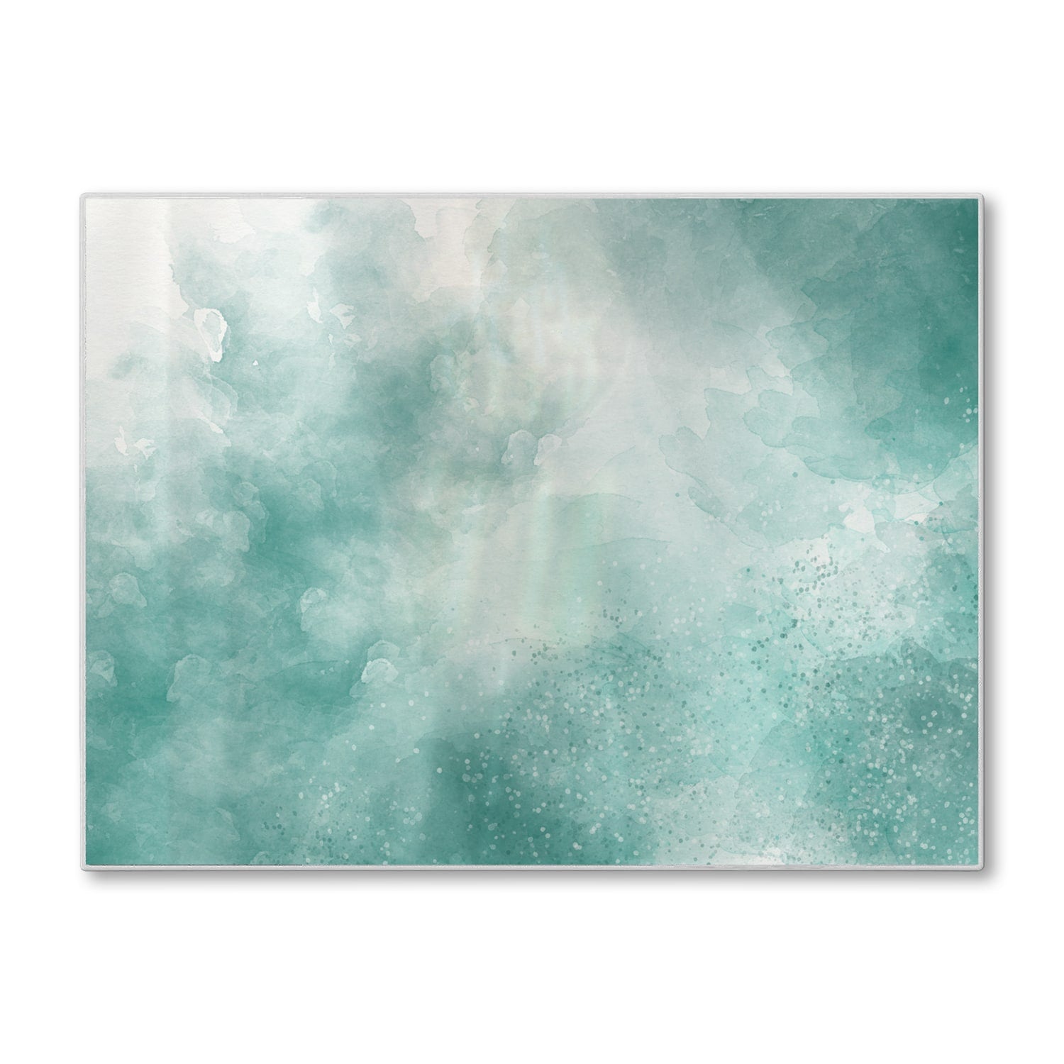 Schneidebrett - Grüne Aquarellfarbe