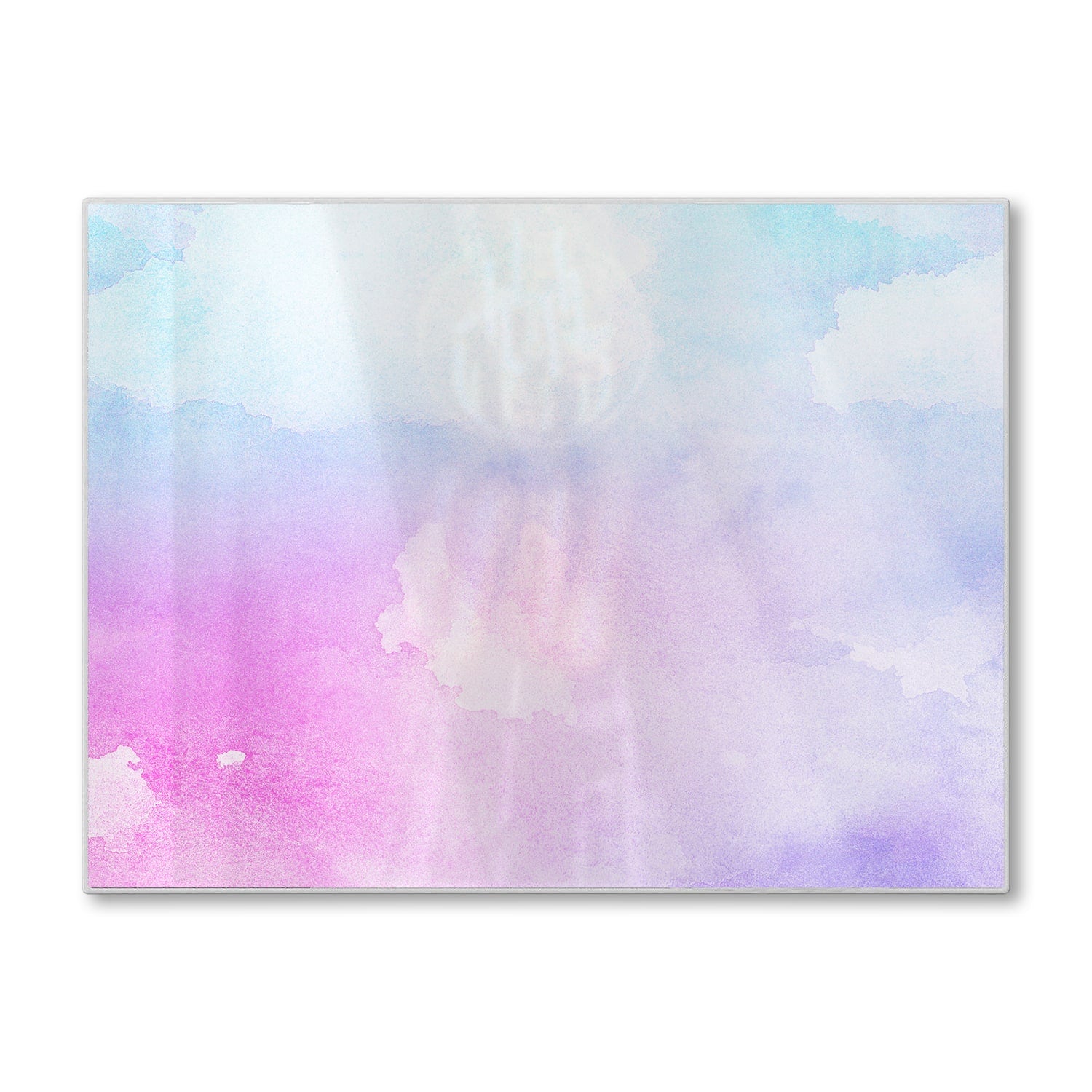 Schneidebrett - Rosa-blaue Aquarellfarbe