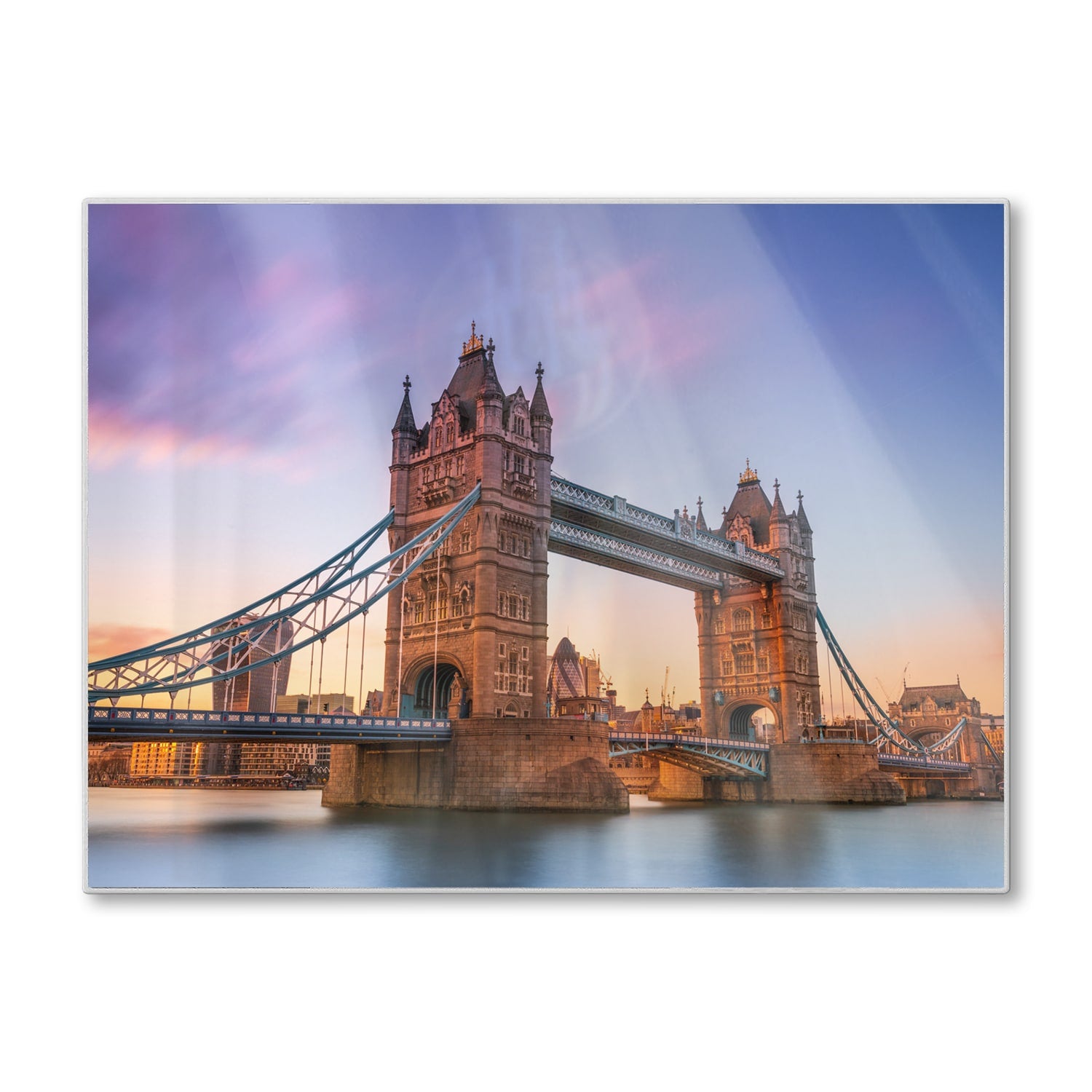Schneidebrett - Tower Bridge bei Sonnenuntergang