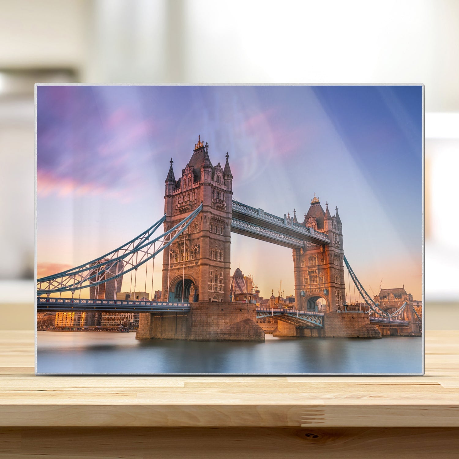 Schneidebrett - Tower Bridge bei Sonnenuntergang