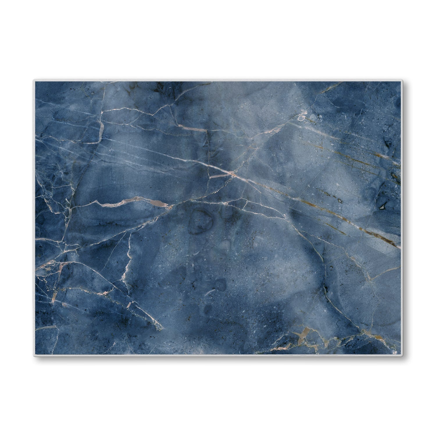 Schneidebrett - Ozeanblauer Marmor