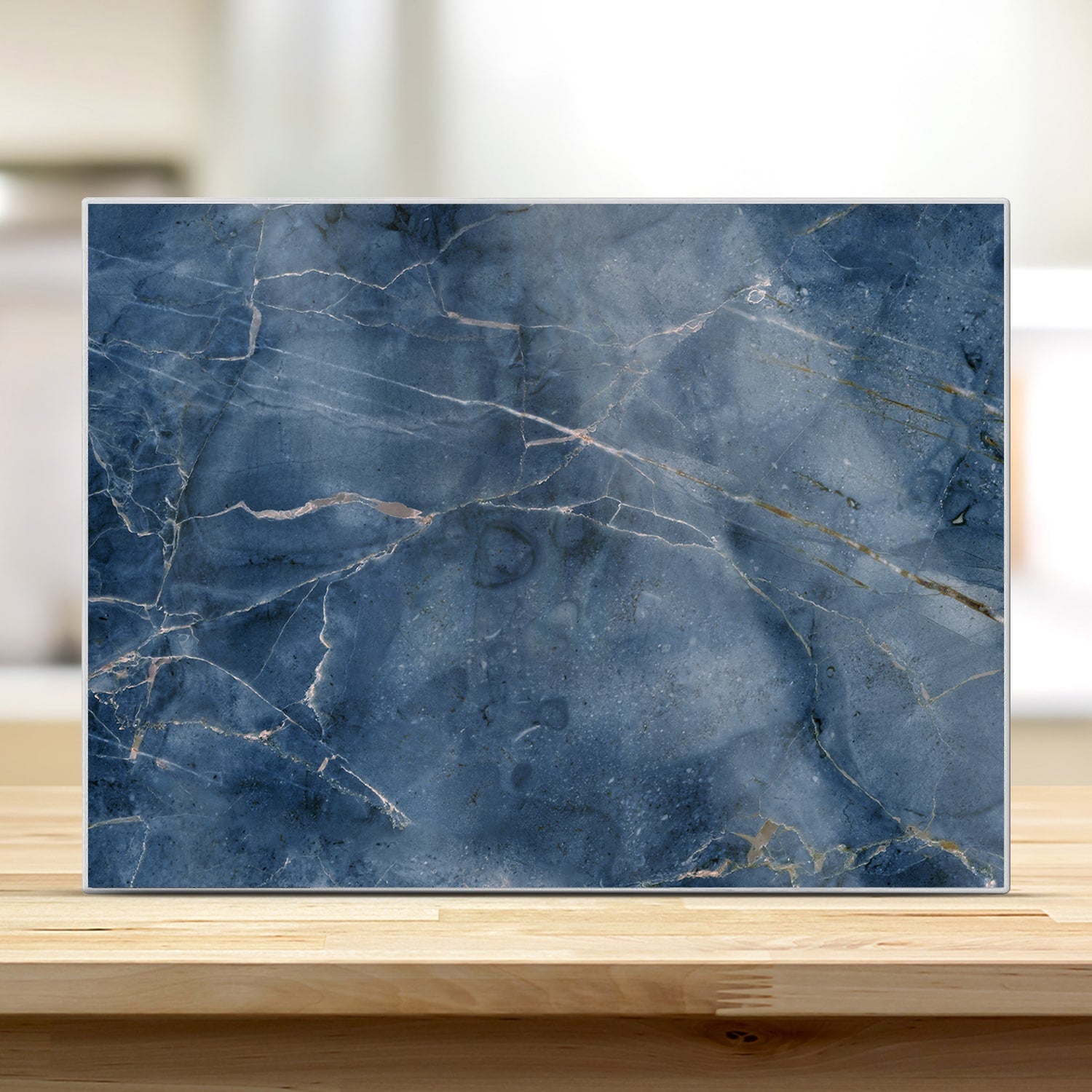 Schneidebrett - Ozeanblauer Marmor