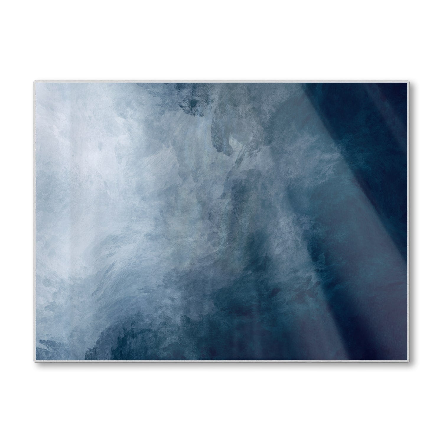 Schneidebrett - Blaue Aquarell-Textur