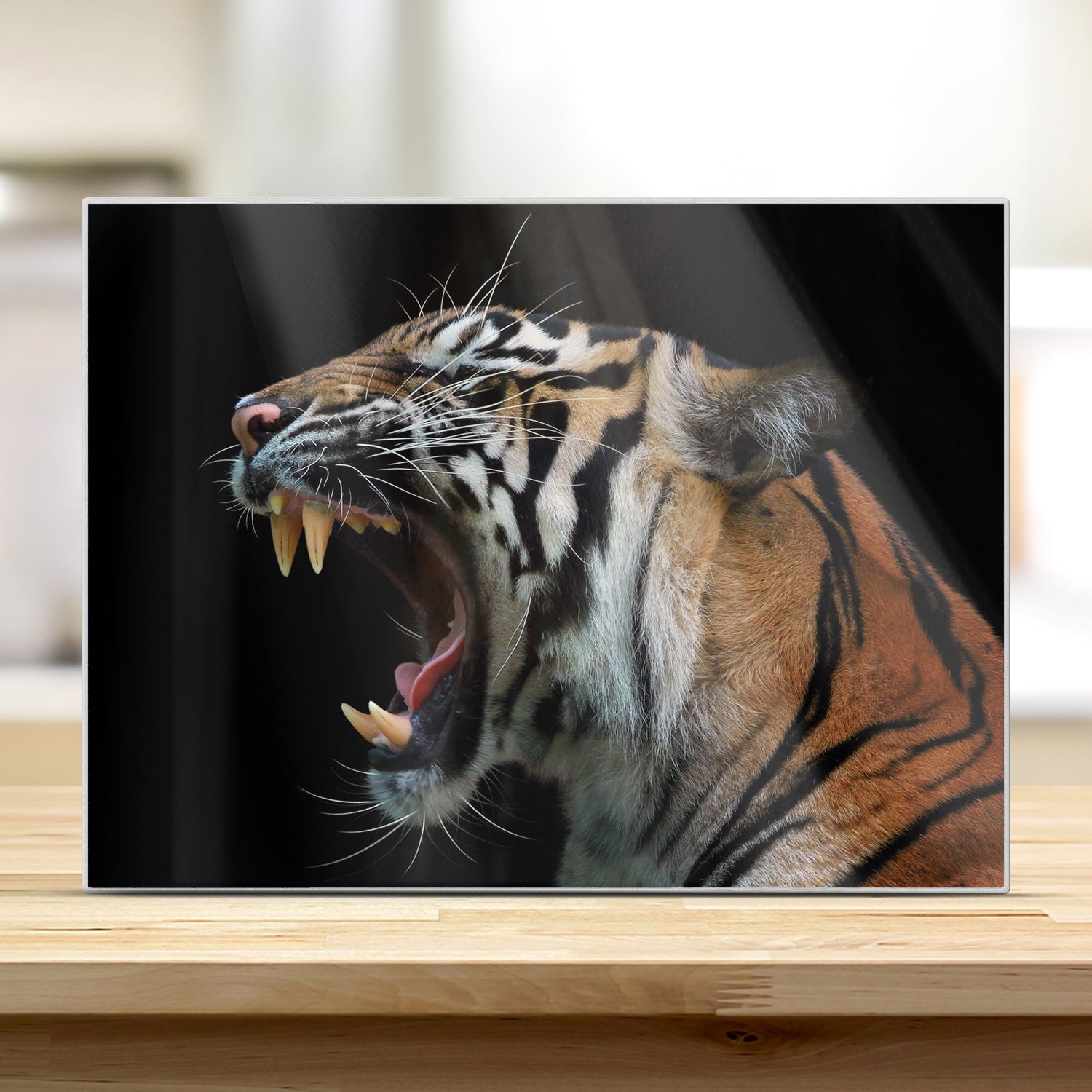 Schneidebrett - Kopf des Sumatra-Tigers