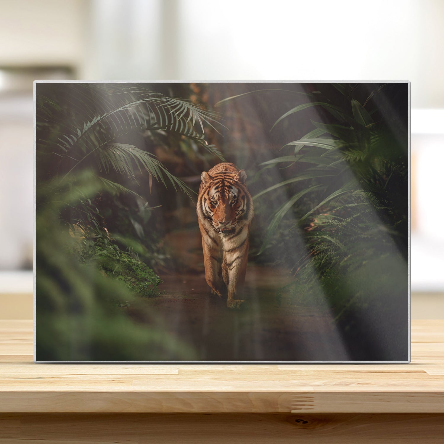 Schneidebrett - Tiger im Wald