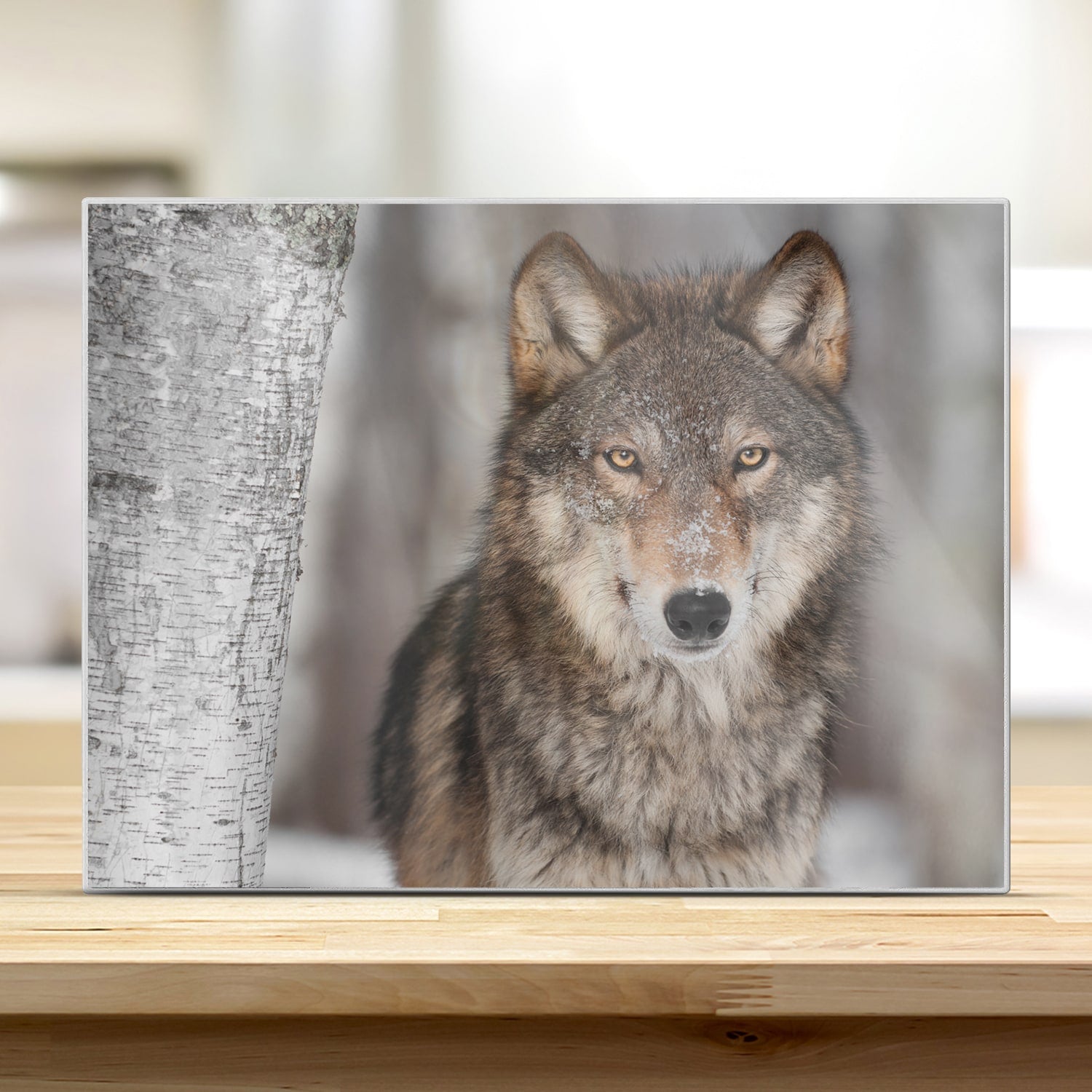 Schneidebrett - Grauer Wolf